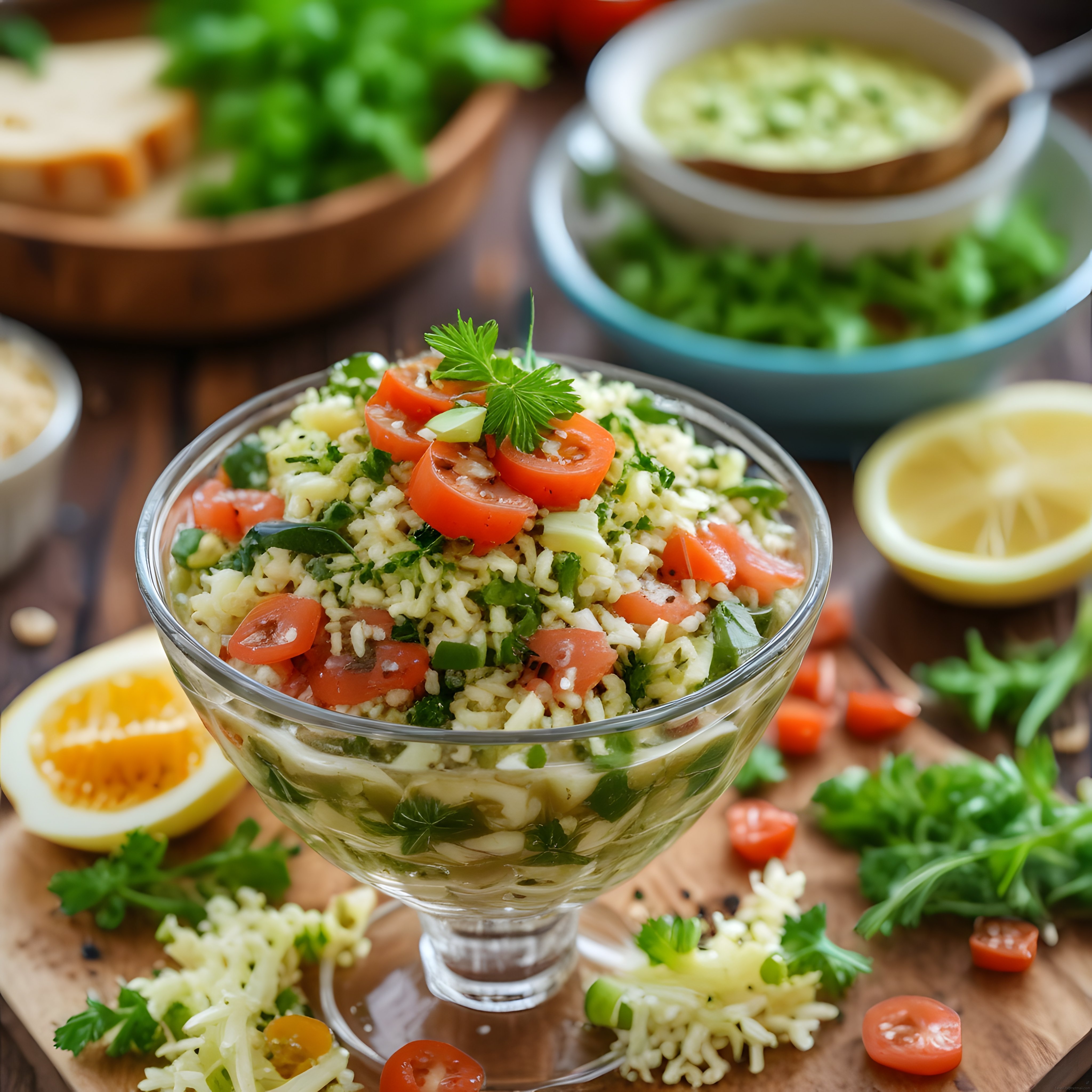 Taze Domatesli Pirinç Salatası: Sağlıklı Yemek Tarifi ve Sunum