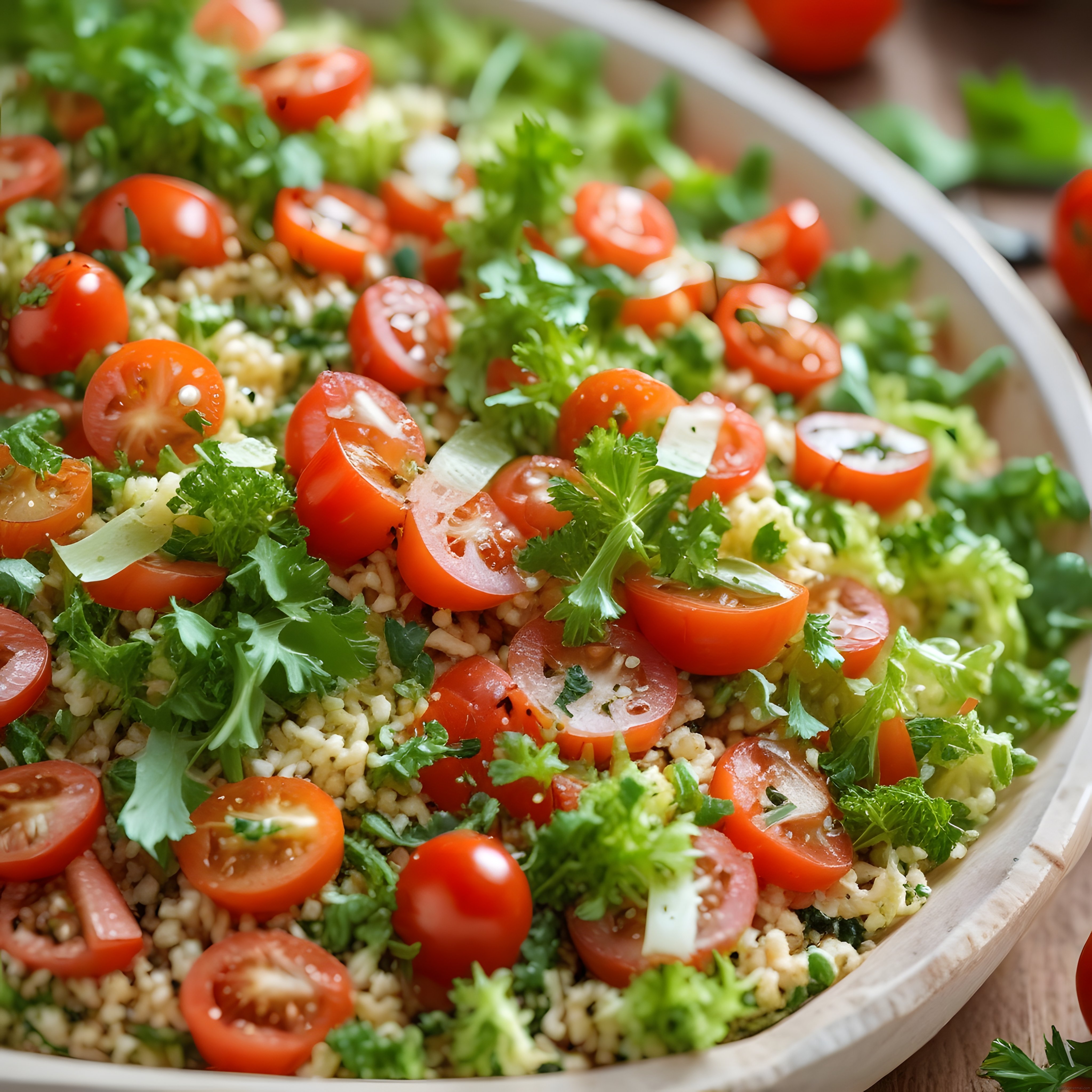 Taze Domatesli ve Maydanozlu Kuskus Salatası: Sağlıklı ve Pratik Tarif