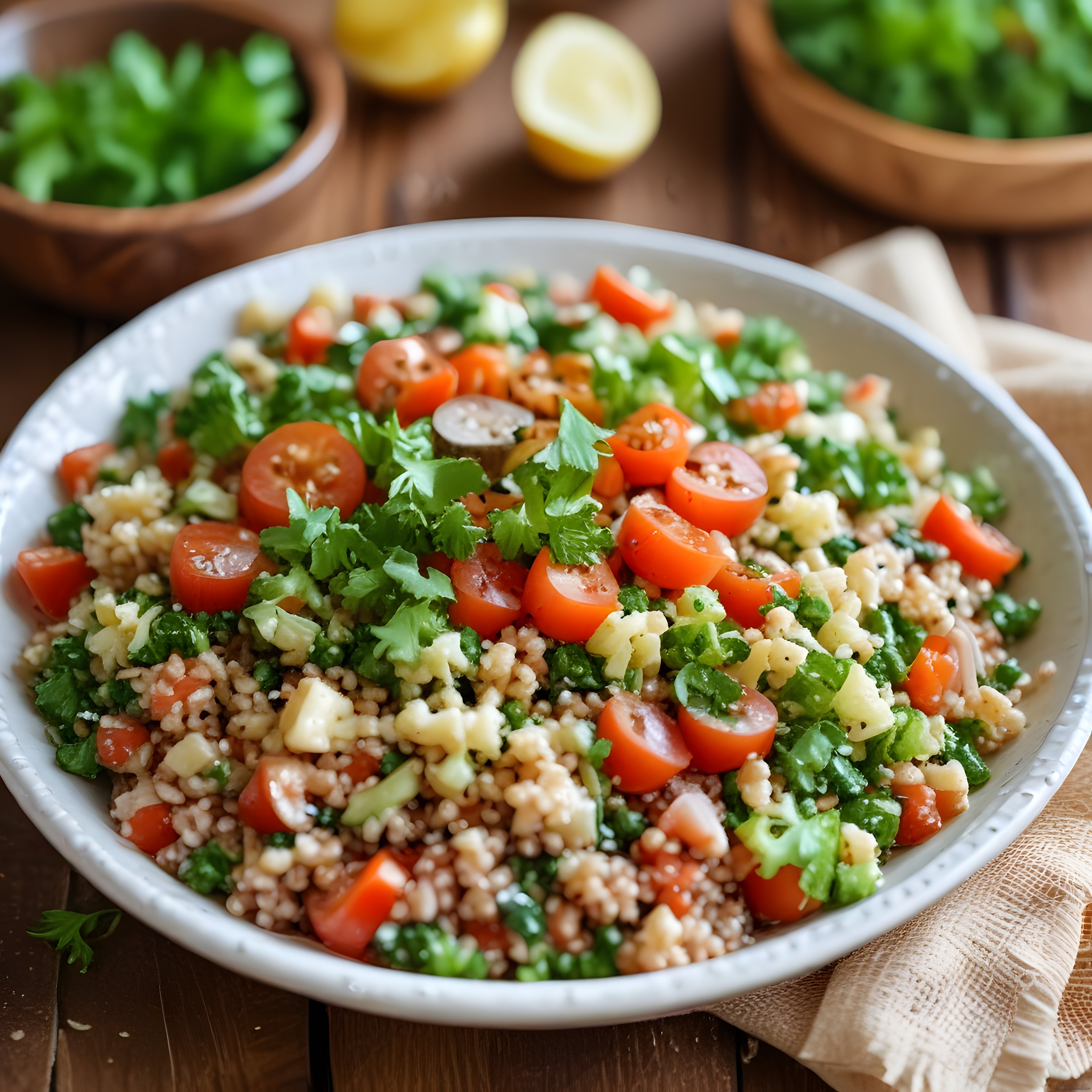 Taze Domatesli ve Yeşillikli Kinoa Salatası ile Sağlıklı Beslenme Tarifi