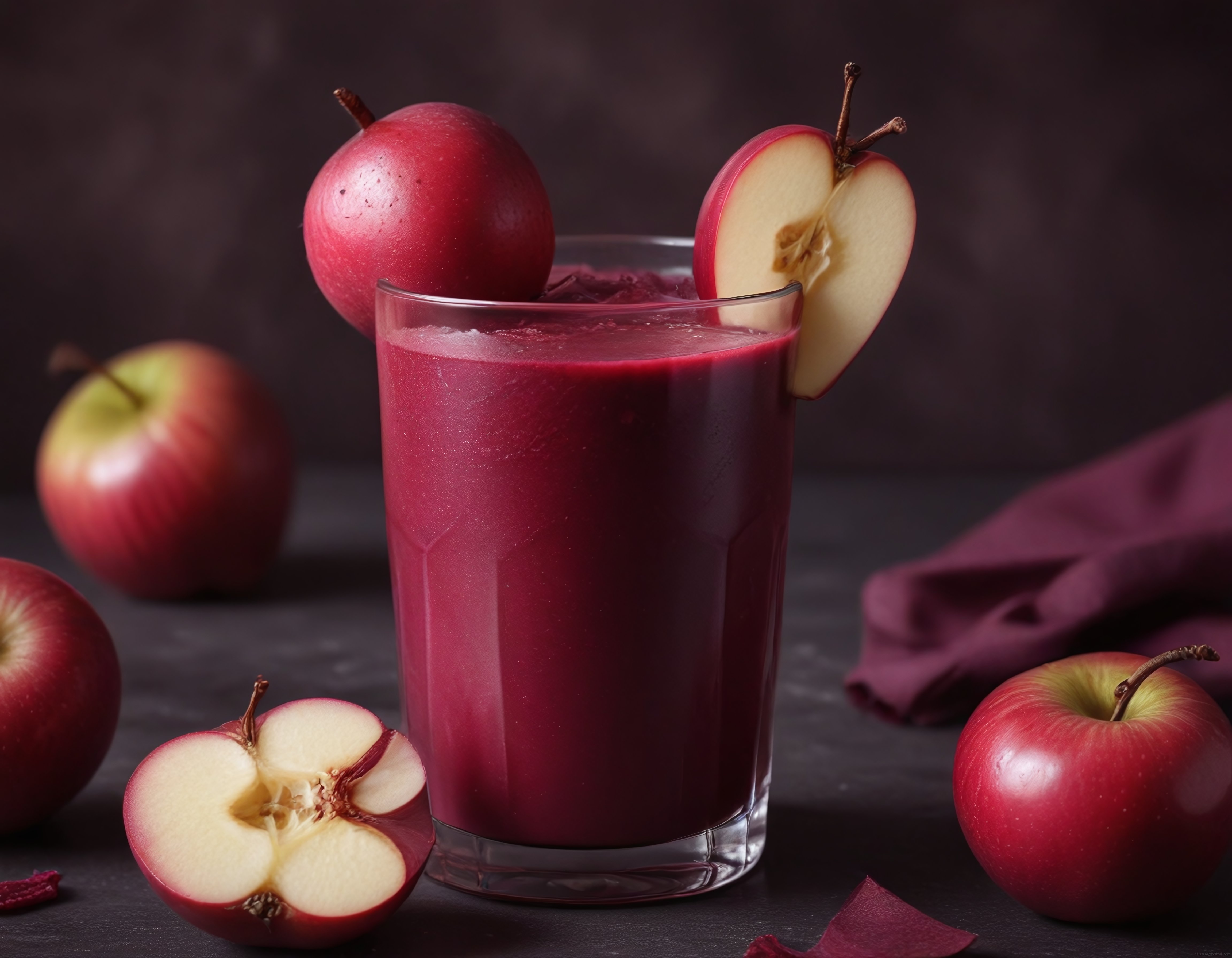 Taze Elmalı Kırmızı Smoothie: Sağlıklı ve Lezzetli Doğal İçecek