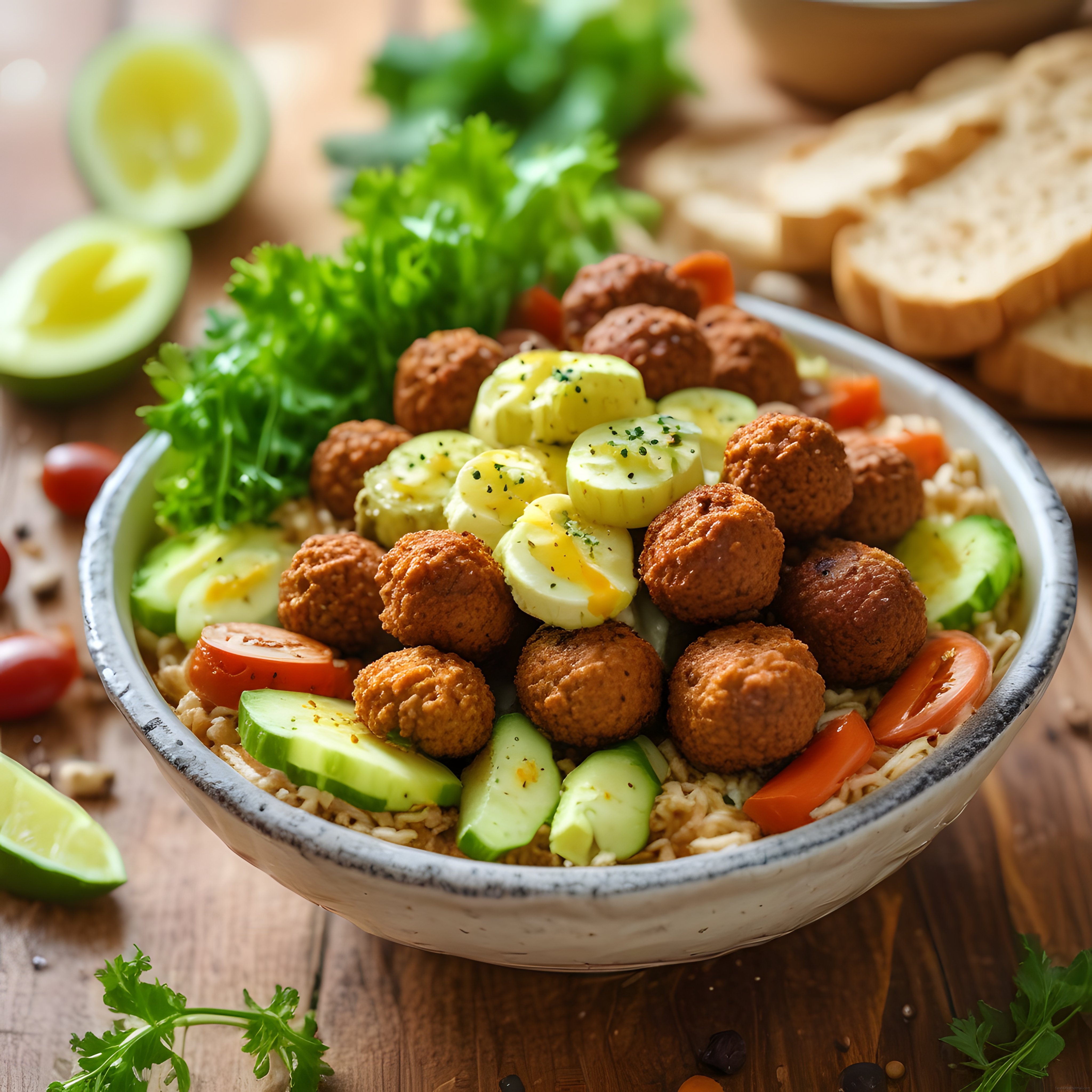 Taze Falafel ve Avokadolu Sağlıklı Kase Tarifi: Ortadoğu Esintileri