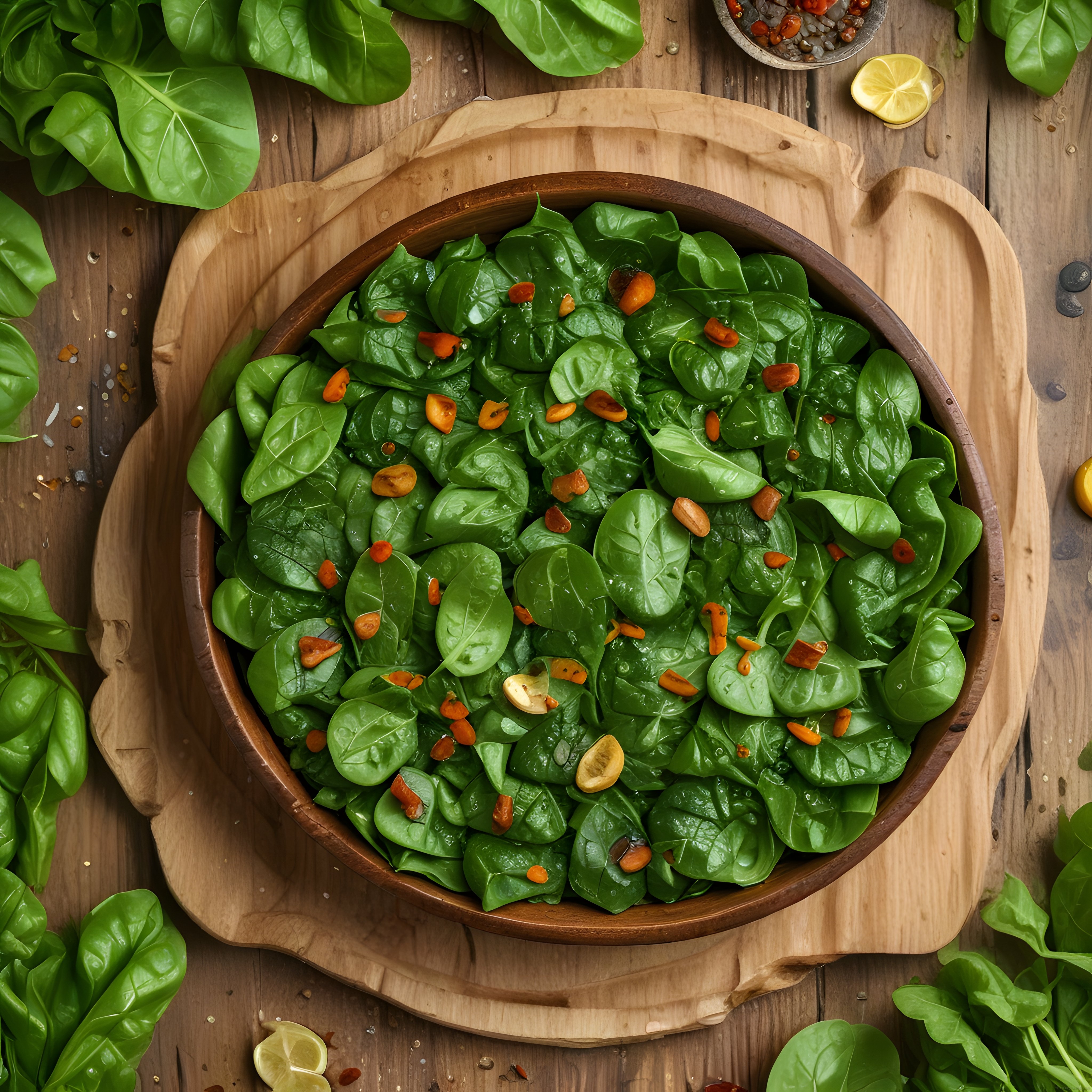 Taze Ispanak Salatası Tarifi: Limon ve Kuru Domatesli Sağlıklı Başlangıç