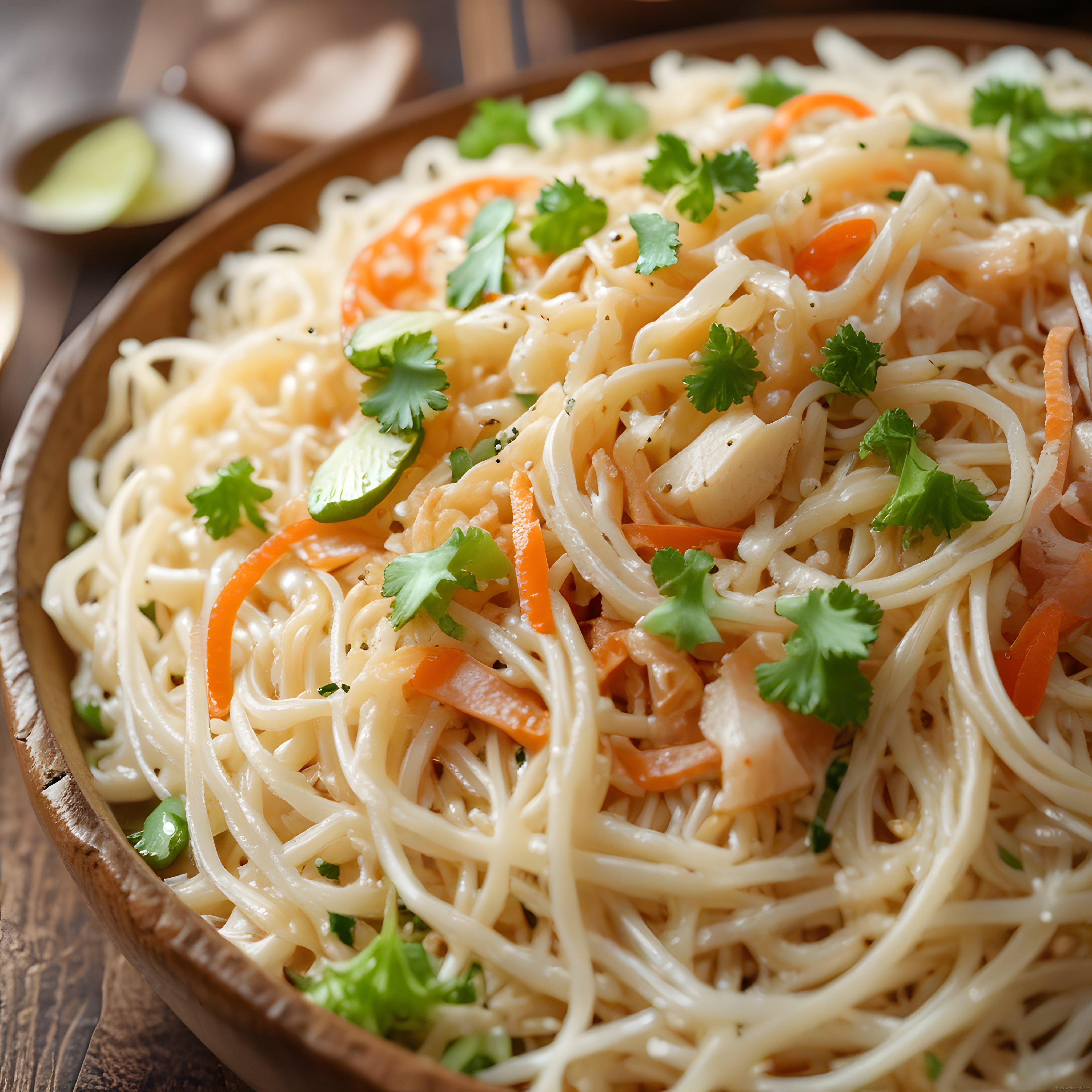 Taze Kişniş ve Limonlu Asya Noodle Kasesi: Sağlıklı ve Lezzetli Öğün