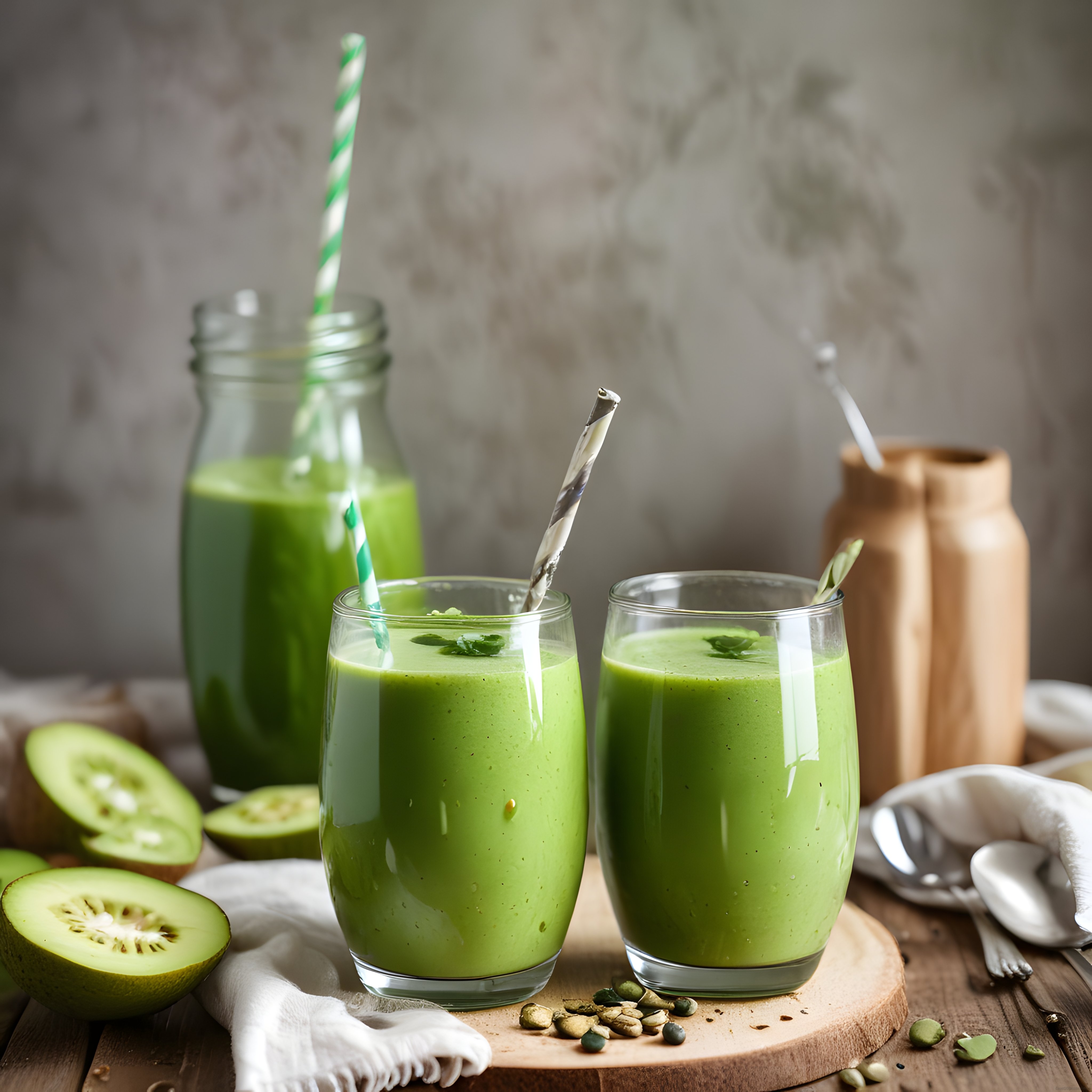 Taze Kivili Yeşil Smoothie Tarifi: Sağlıklı ve Enerji Veren Ev Yapımı İçecek