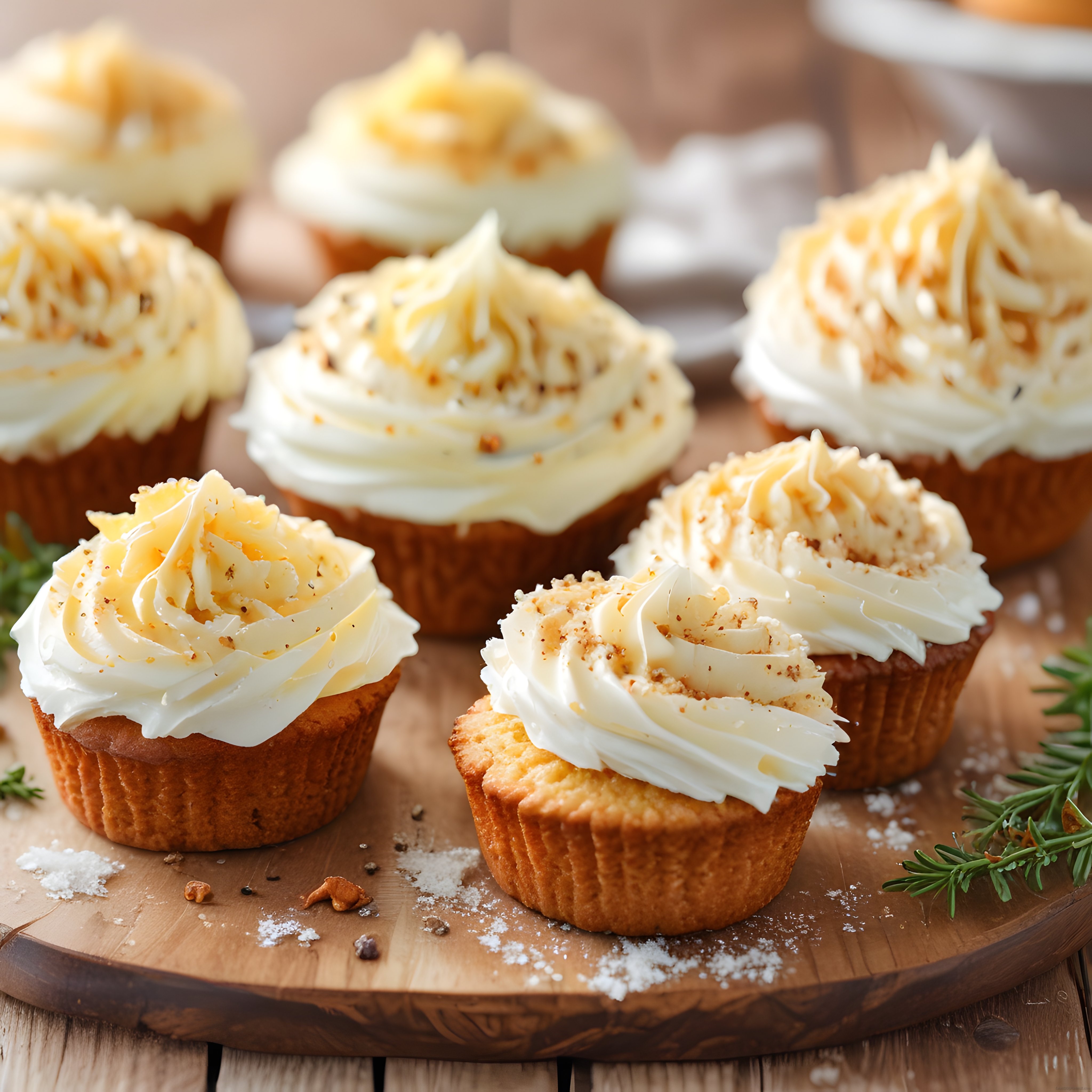Taze Krema ve Karamel Soslu Ev Yapımı Mini Tartoletler Sunumu