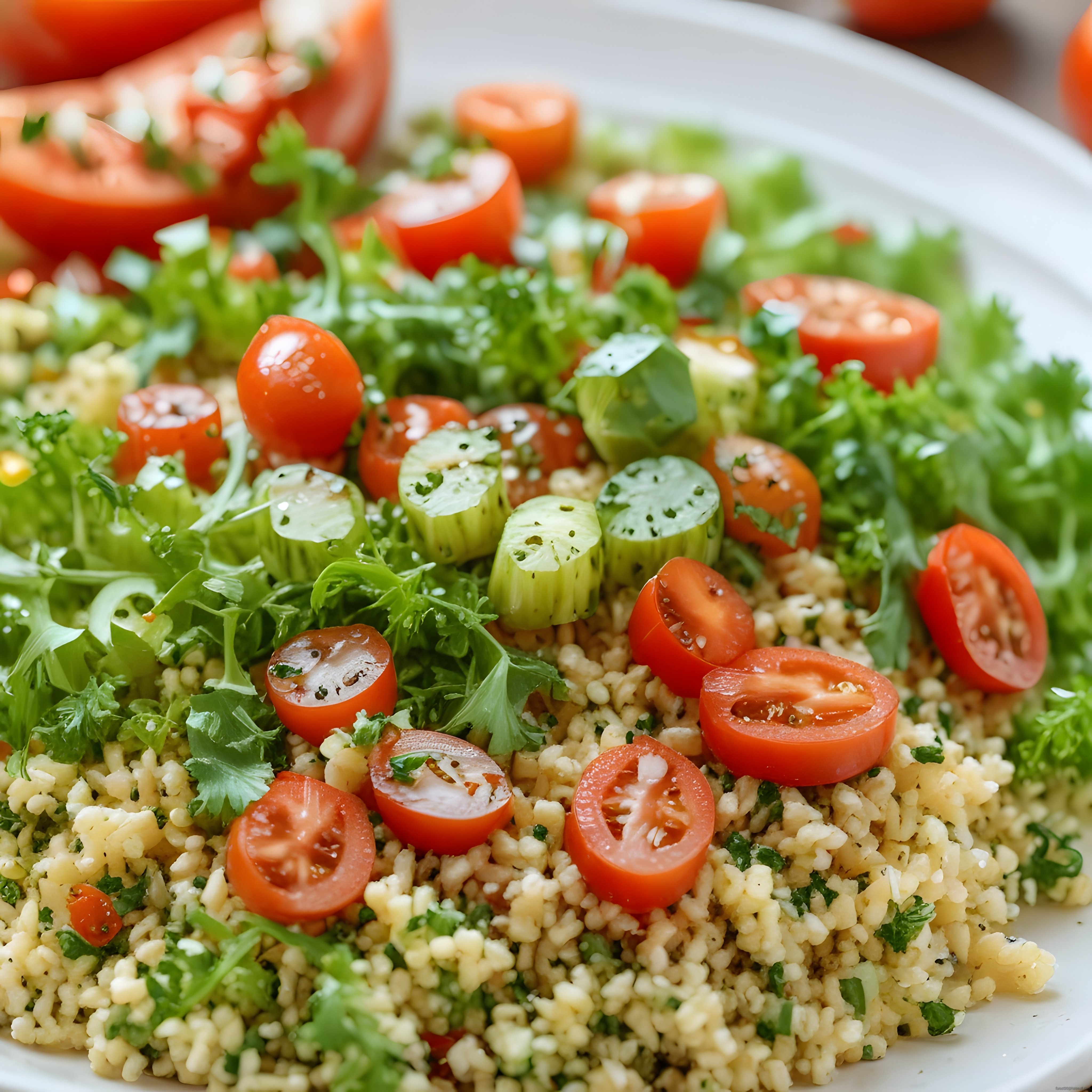 Taze Kuskus Salatası: Domates ve Salatalıklı Sağlıklı Yaz Tarifi