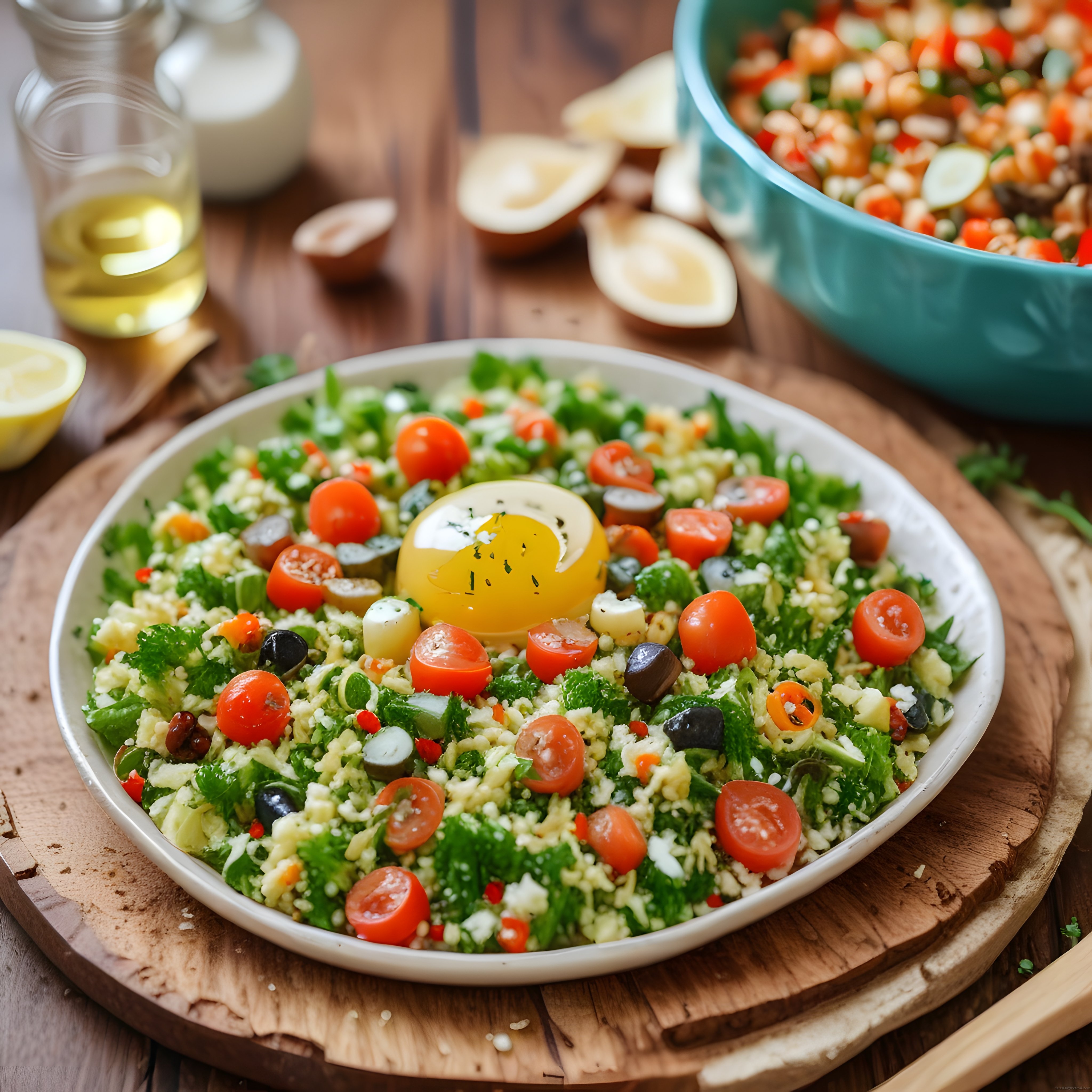 Taze Kuskus Salatası: Sebzeler ve Zeytinle Hazırlanan Pratik Tarif