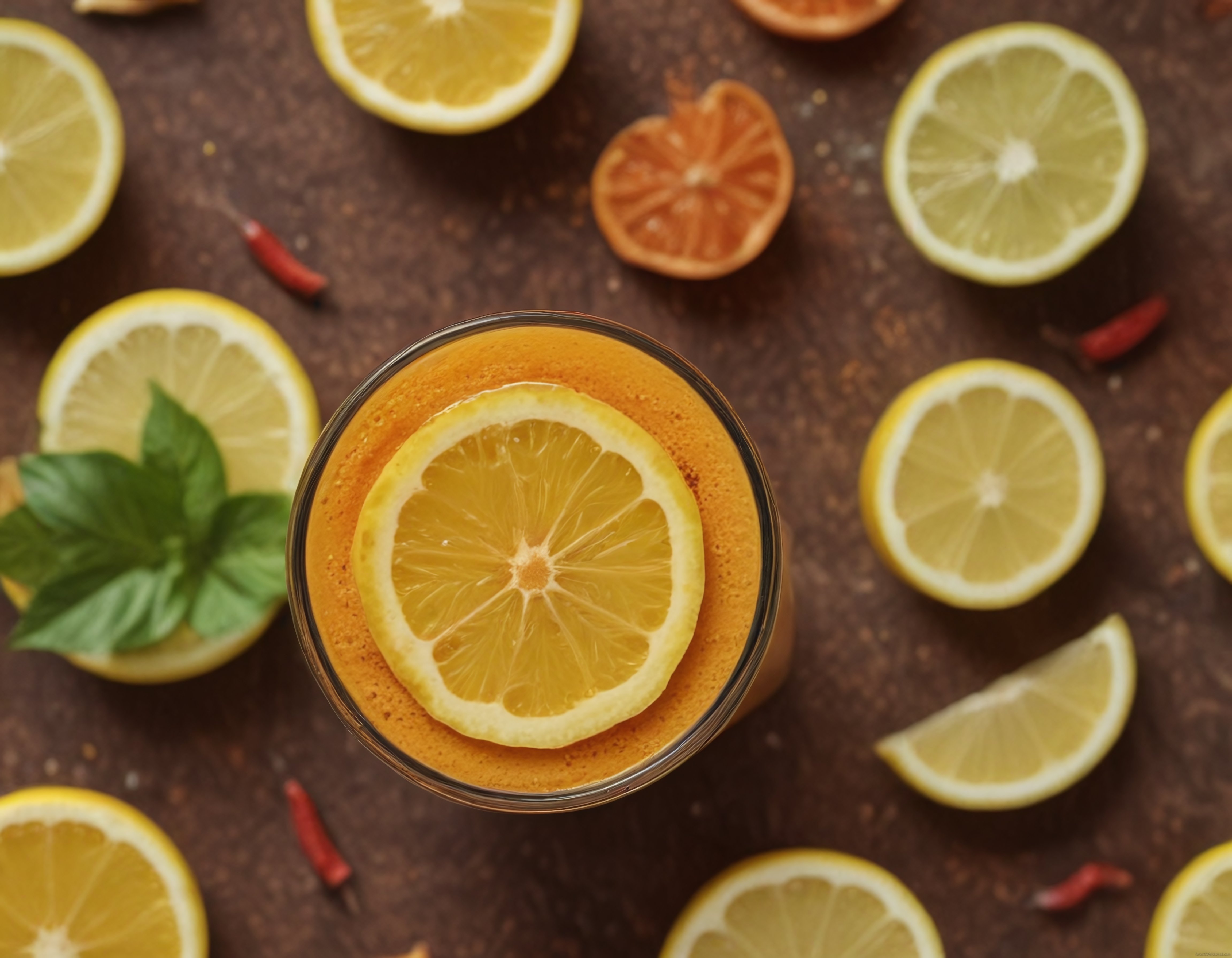 Taze Limon ve Baharatlarla Hazırlanan Vitamin Dolu Detox İçeceği