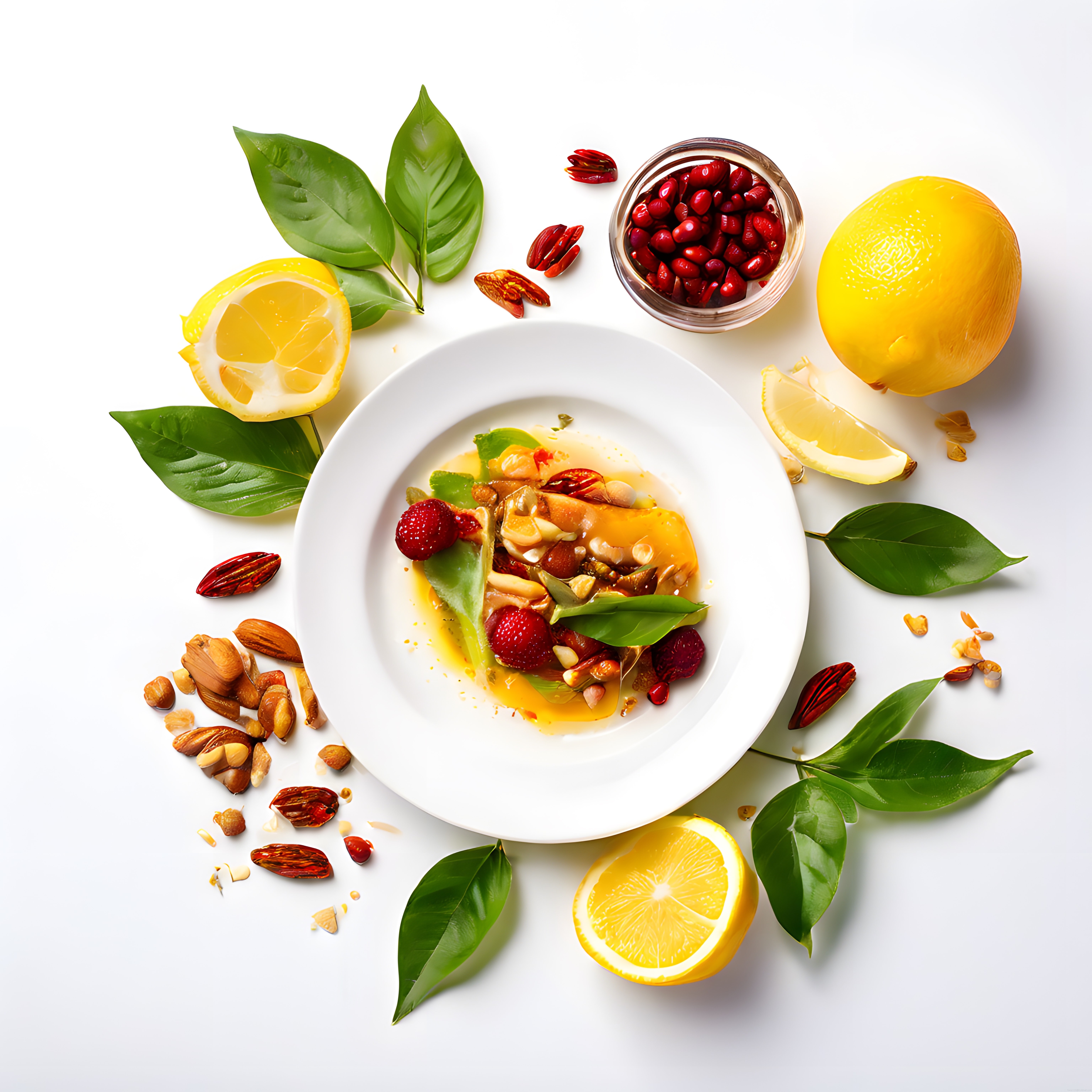 Taze Limon ve Narlı Vegan Kase: Sağlıklı ve Renkli Bir Güne Başlangıç