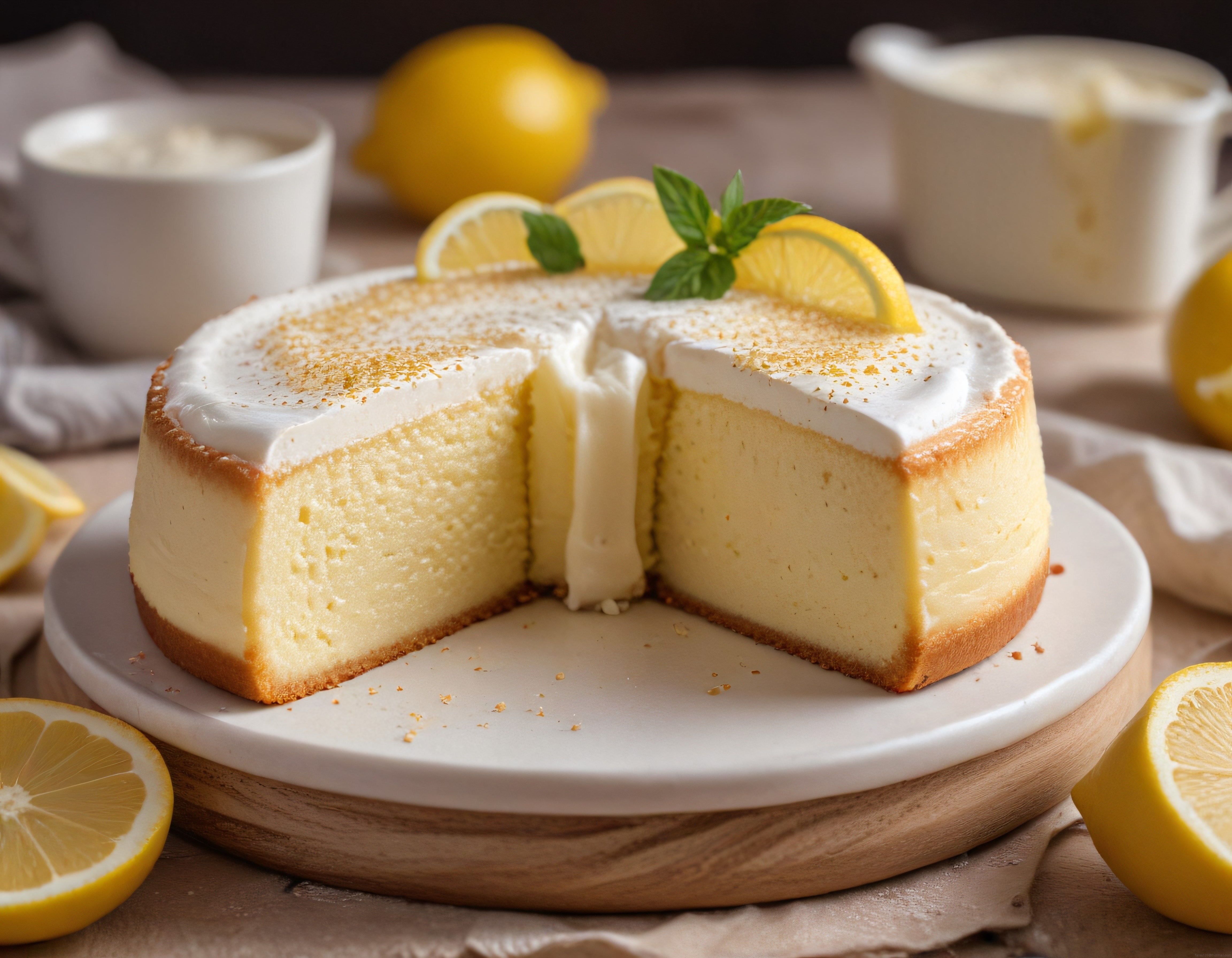 Taze Limonlu Cheesecake: Kremalı Dokusu ve Ferahlatıcı Lezzetiyle Yaz Tatlısı