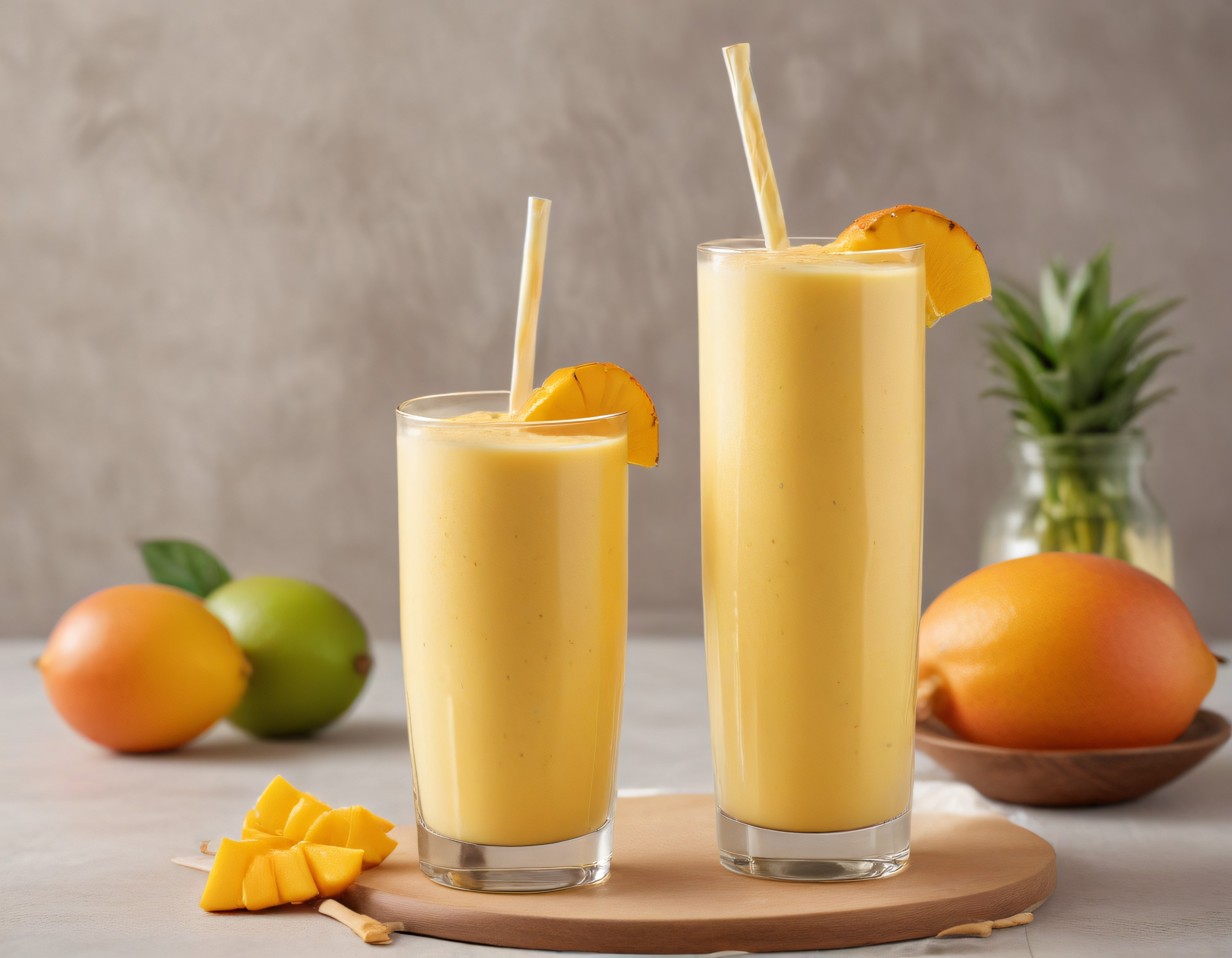 Taze Mango Ananas Smoothie: Ferahlatıcı Yaz İçeceği Tarifi ve Sunum