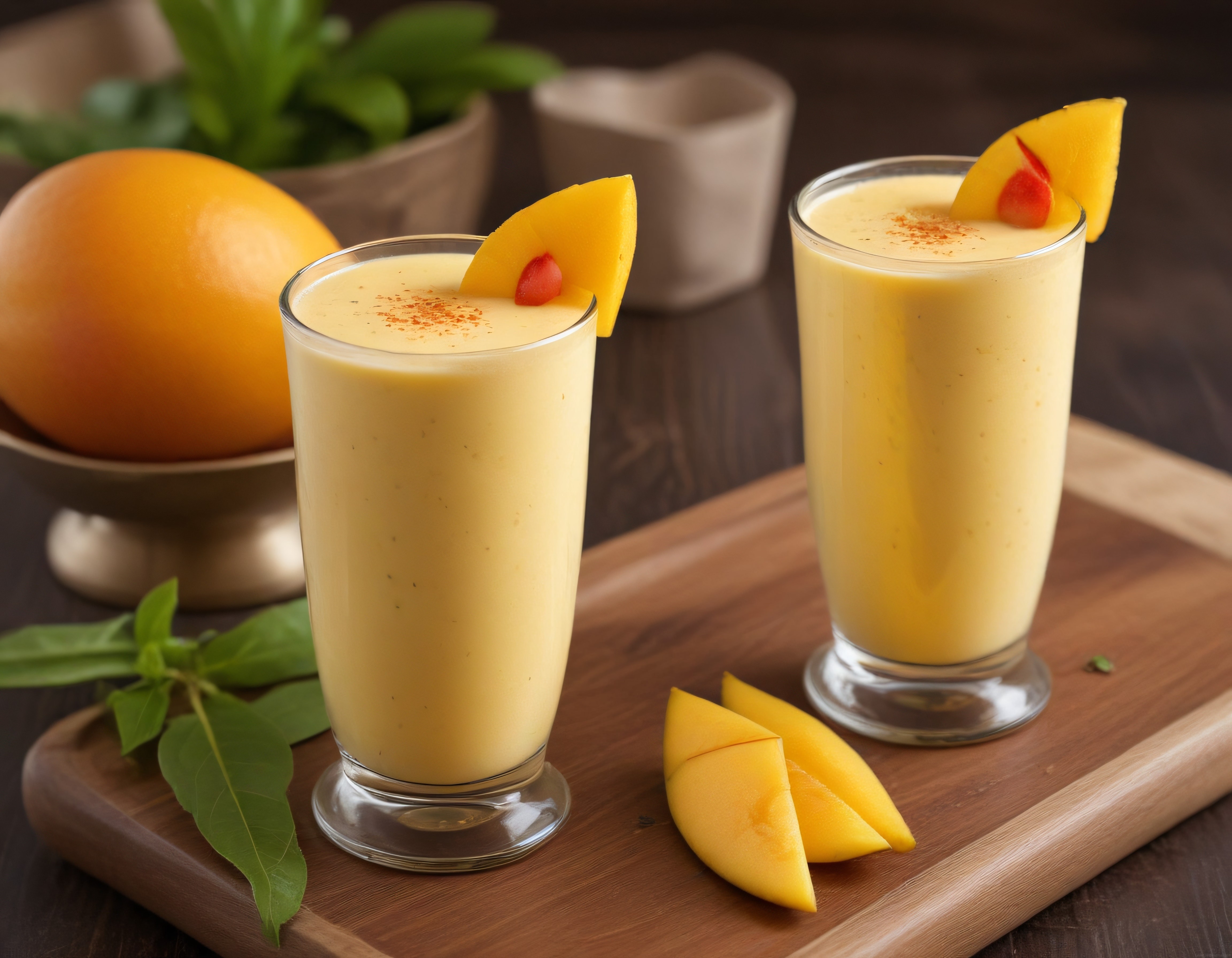 taze mango lassi: yaz günlerinin ferahlatıcı ve sağlıklı içecek tarifi