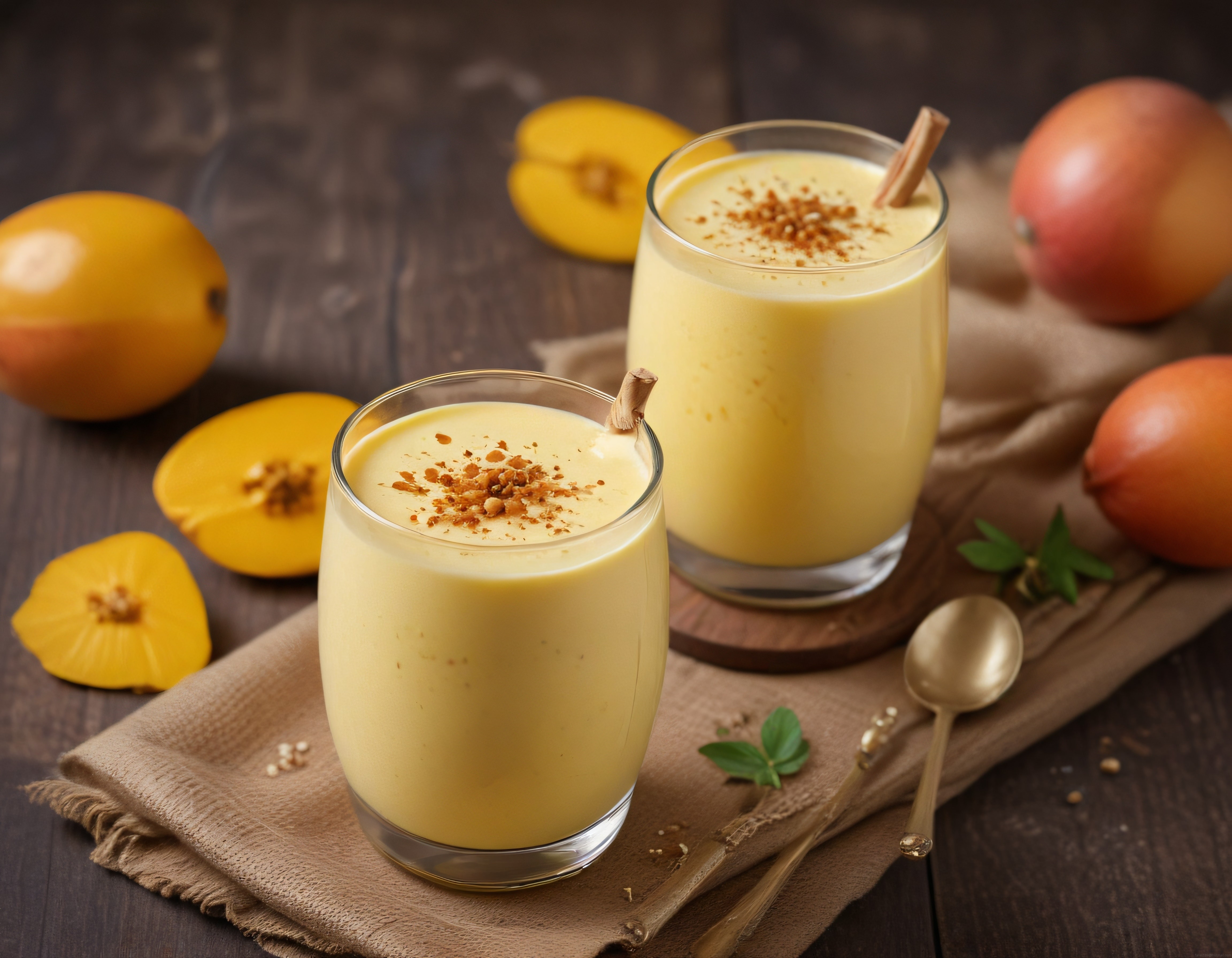 Taze Mango Smoothie: Ev Yapımı Sağlıklı İçecek Tarifi ve Sunum Önerisi