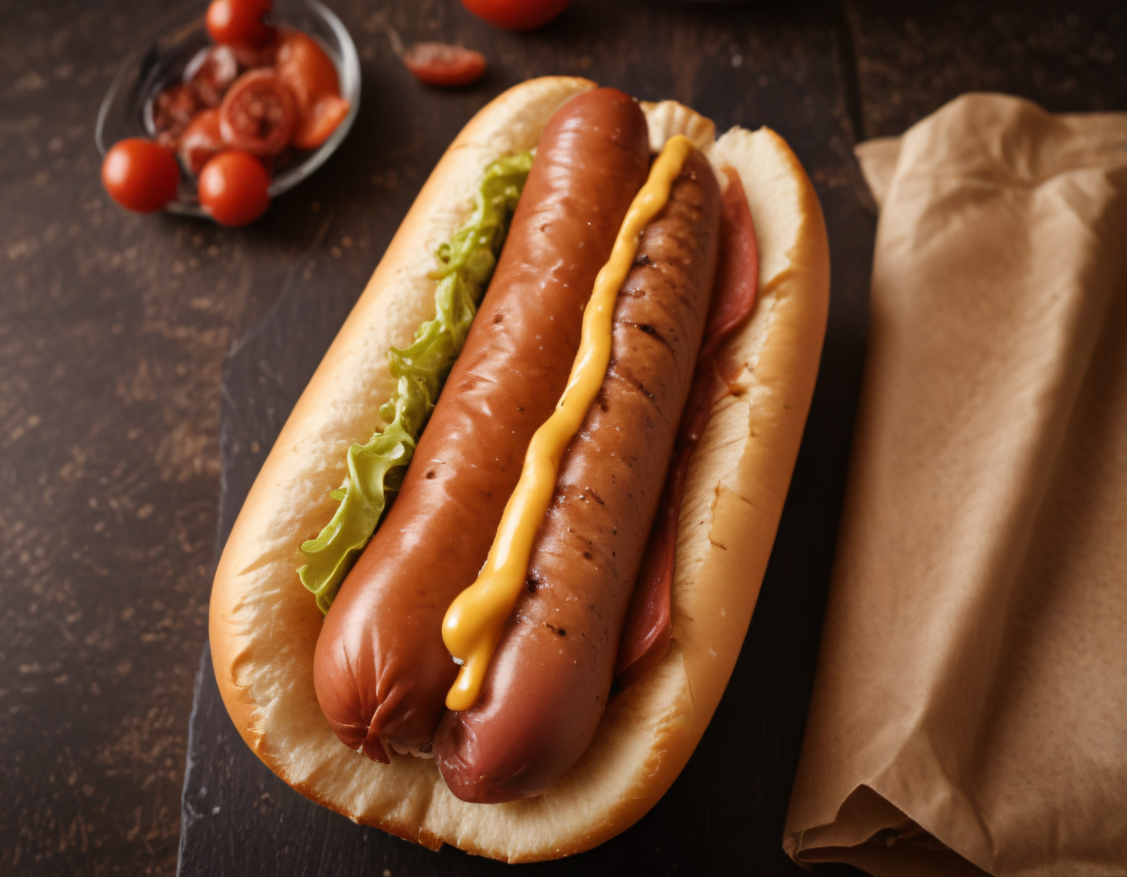 Taze Marul ve Hardal Soslu Sosisli Sandviç: Ev Yapımı Hot Dog Keyfi