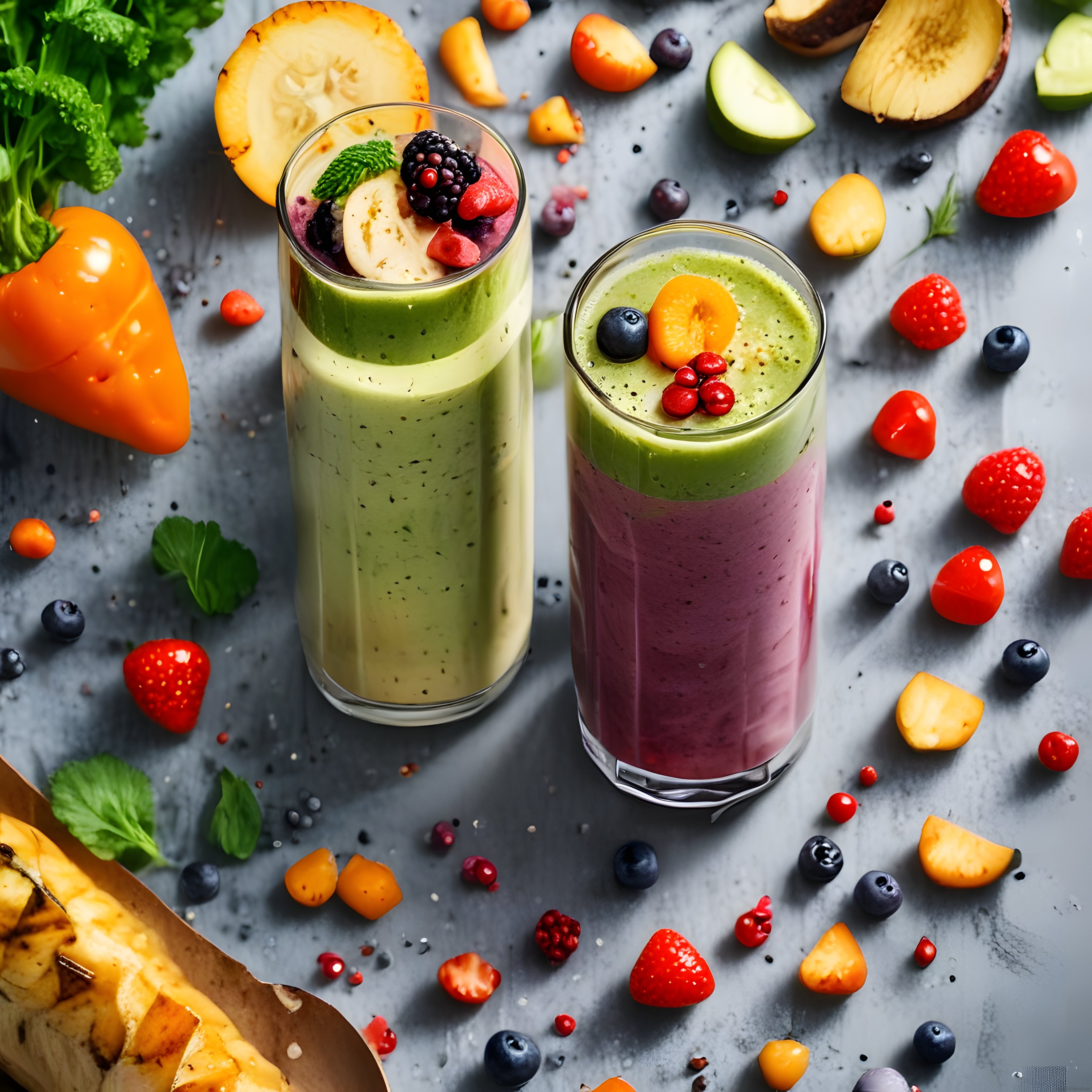 Taze Meyve ve Sebze Smoothie'leri: Sağlıklı ve Renkli İçecek Tarifleri