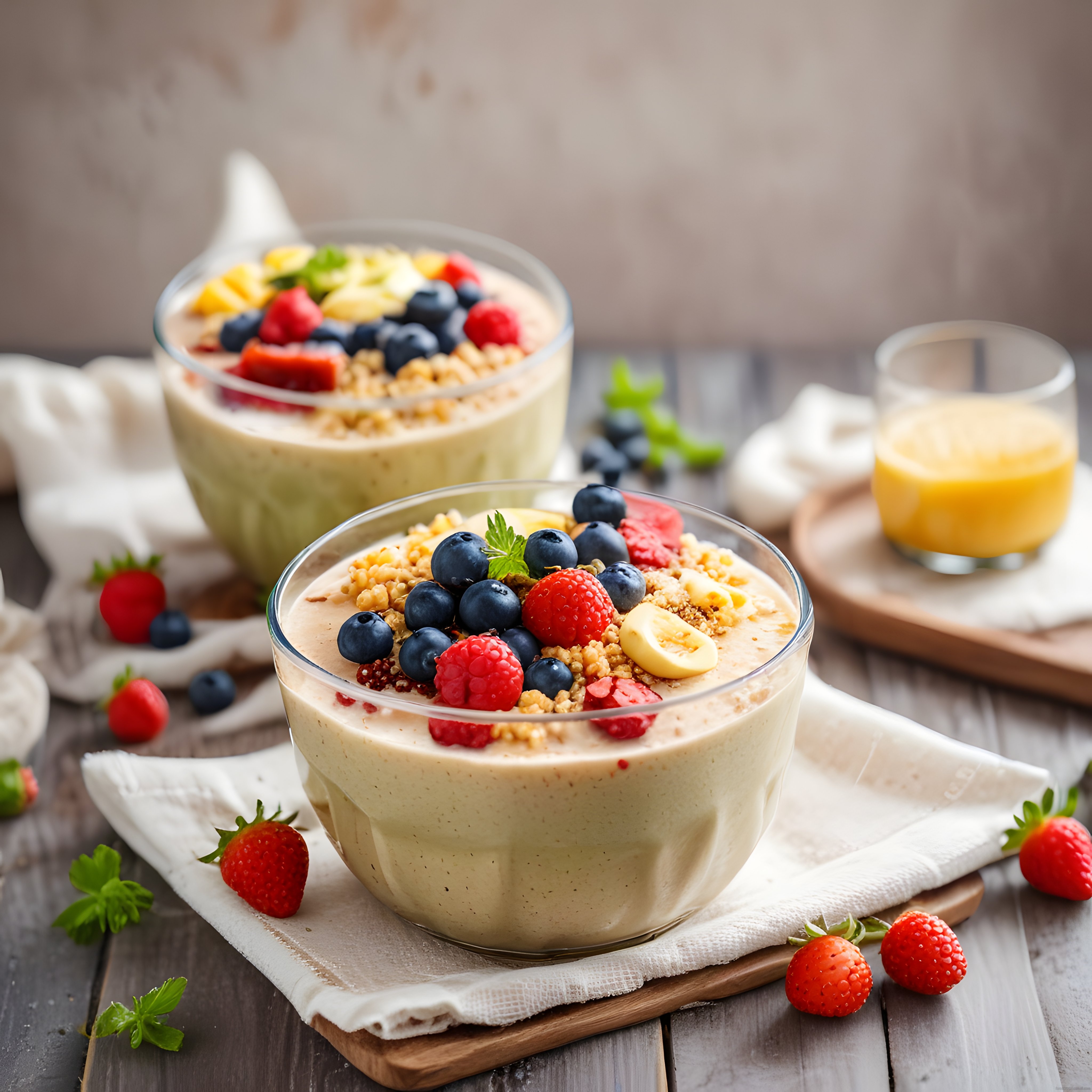 Taze Meyveli Granolalı Smoothie Kasesi: Sağlıklı Kahvaltı Önerisi