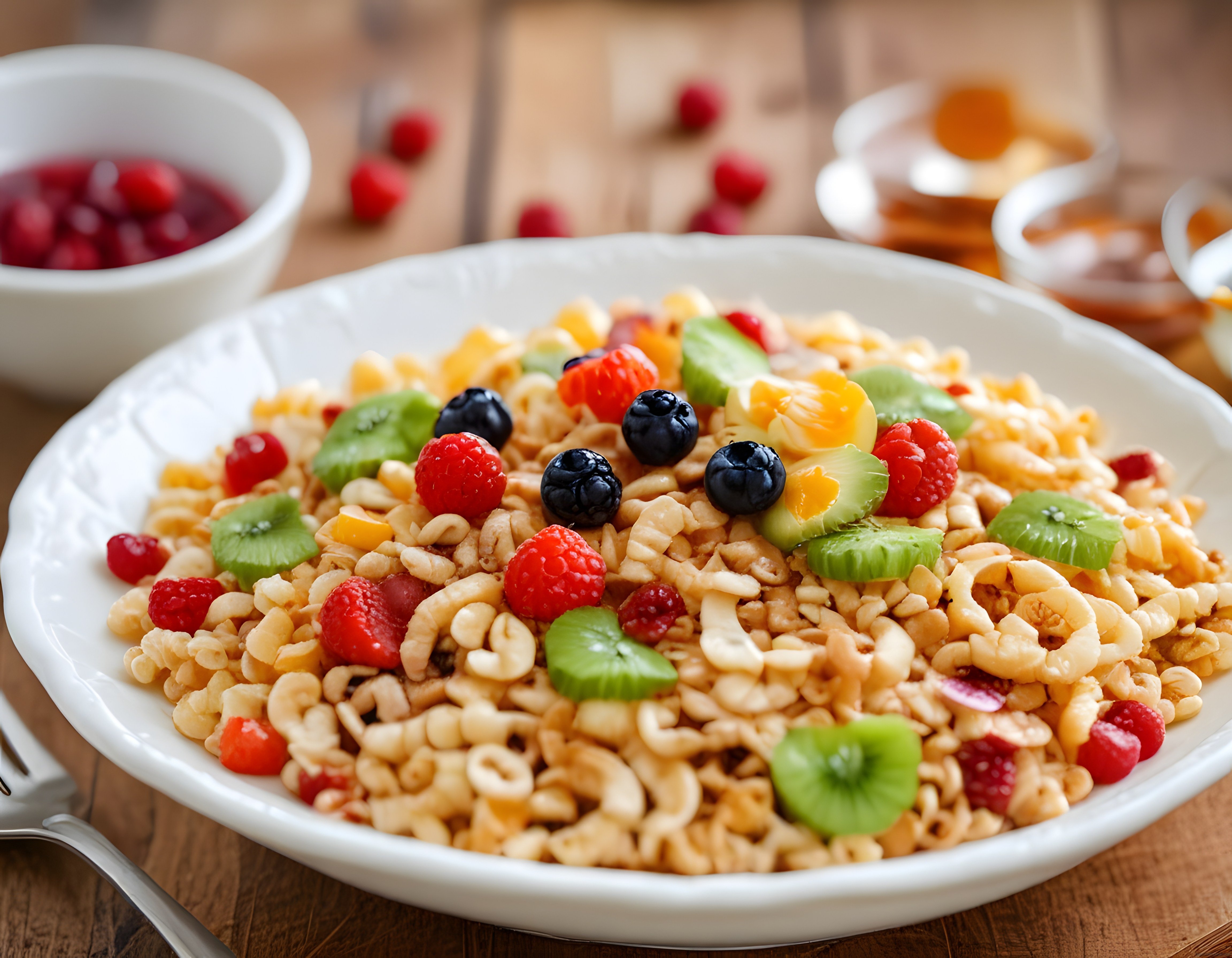 Taze Meyveli ve Ballı Granola Kasesi: Sağlıklı ve Renkli Kahvaltı Keyfi