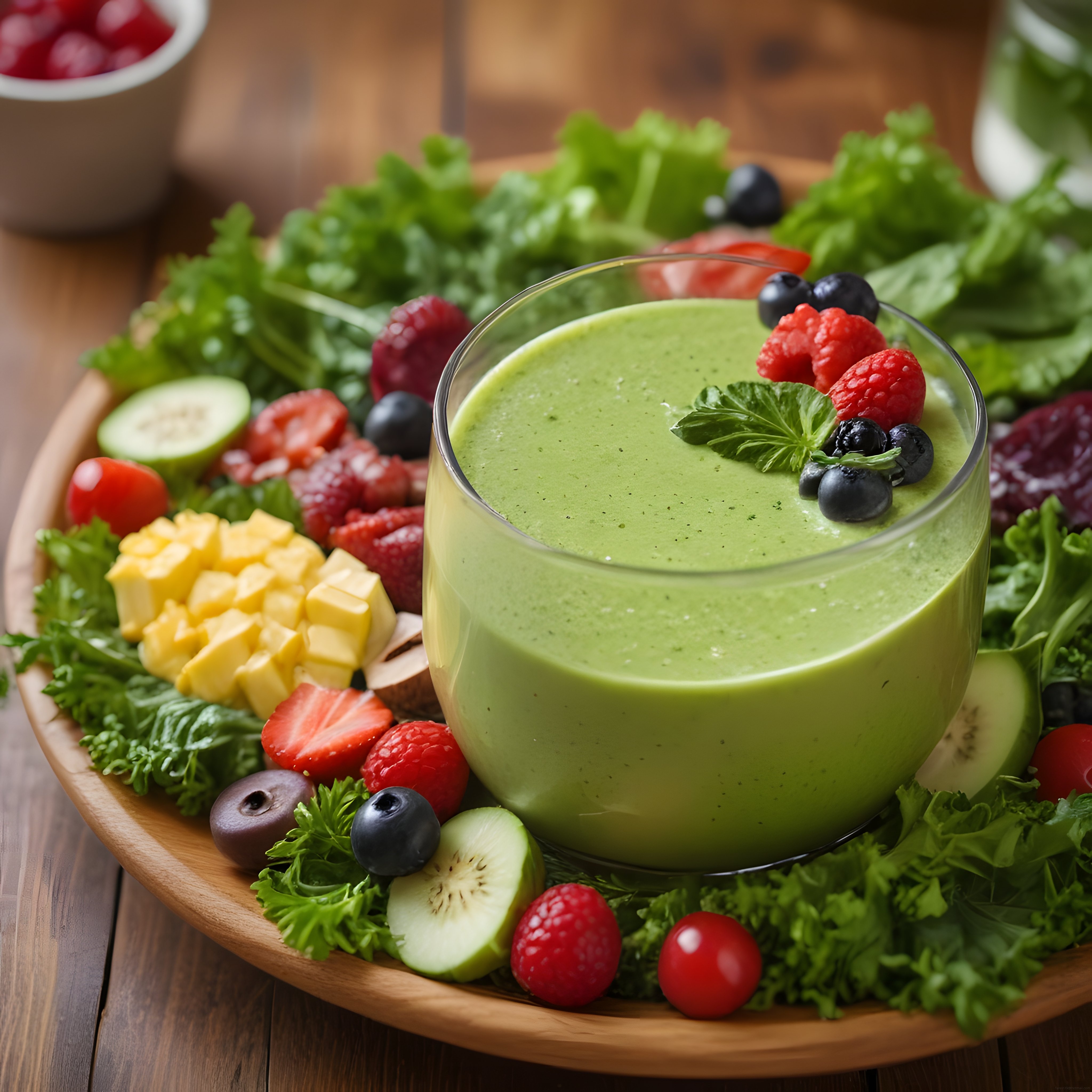 Taze Meyveli Yeşil Smoothie: Sağlıklı ve Enerji Veren Detoks İçeceği