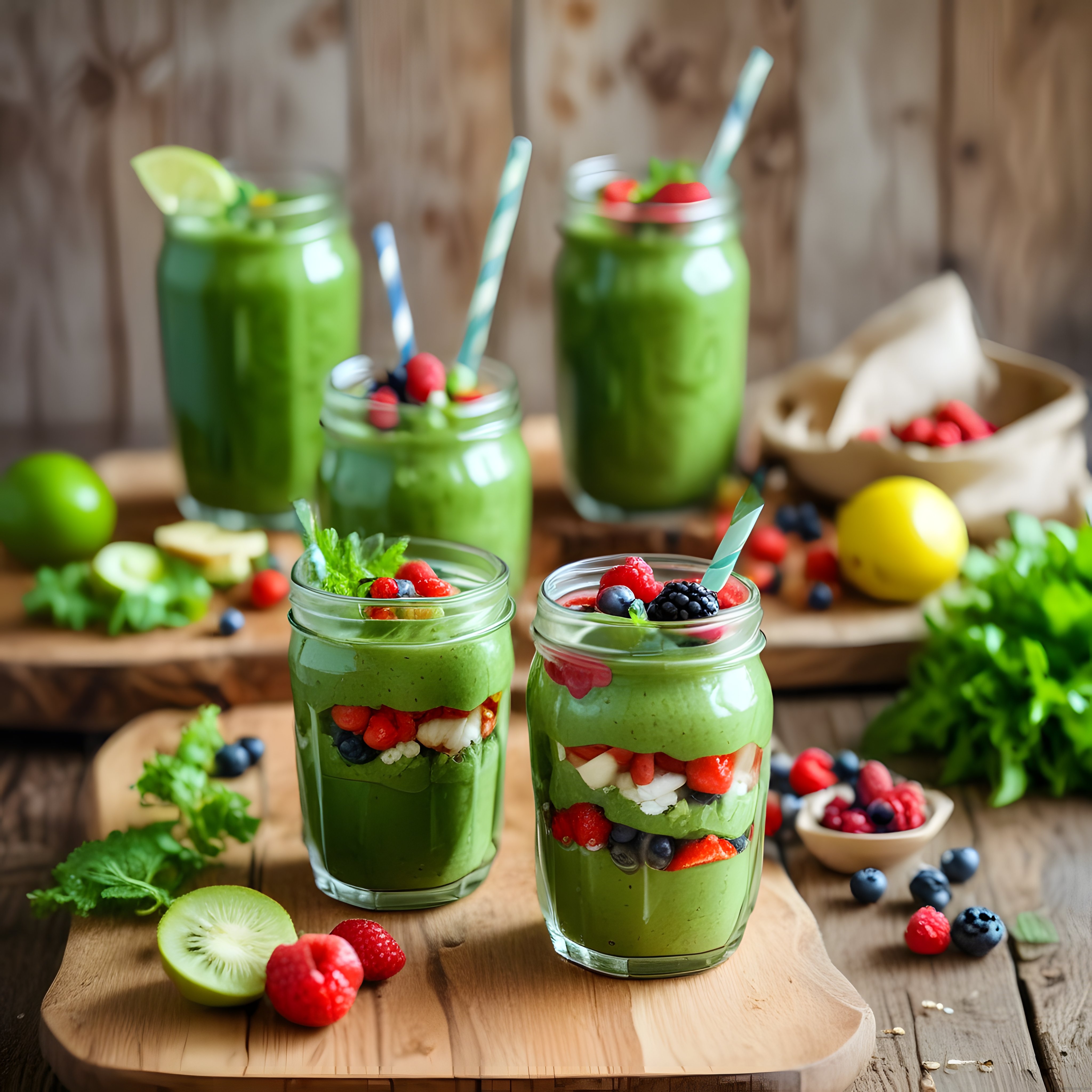 Taze Meyveli Yeşil Smoothie: Sağlıklı ve Lezzetli Detoks İçecek Tarifi