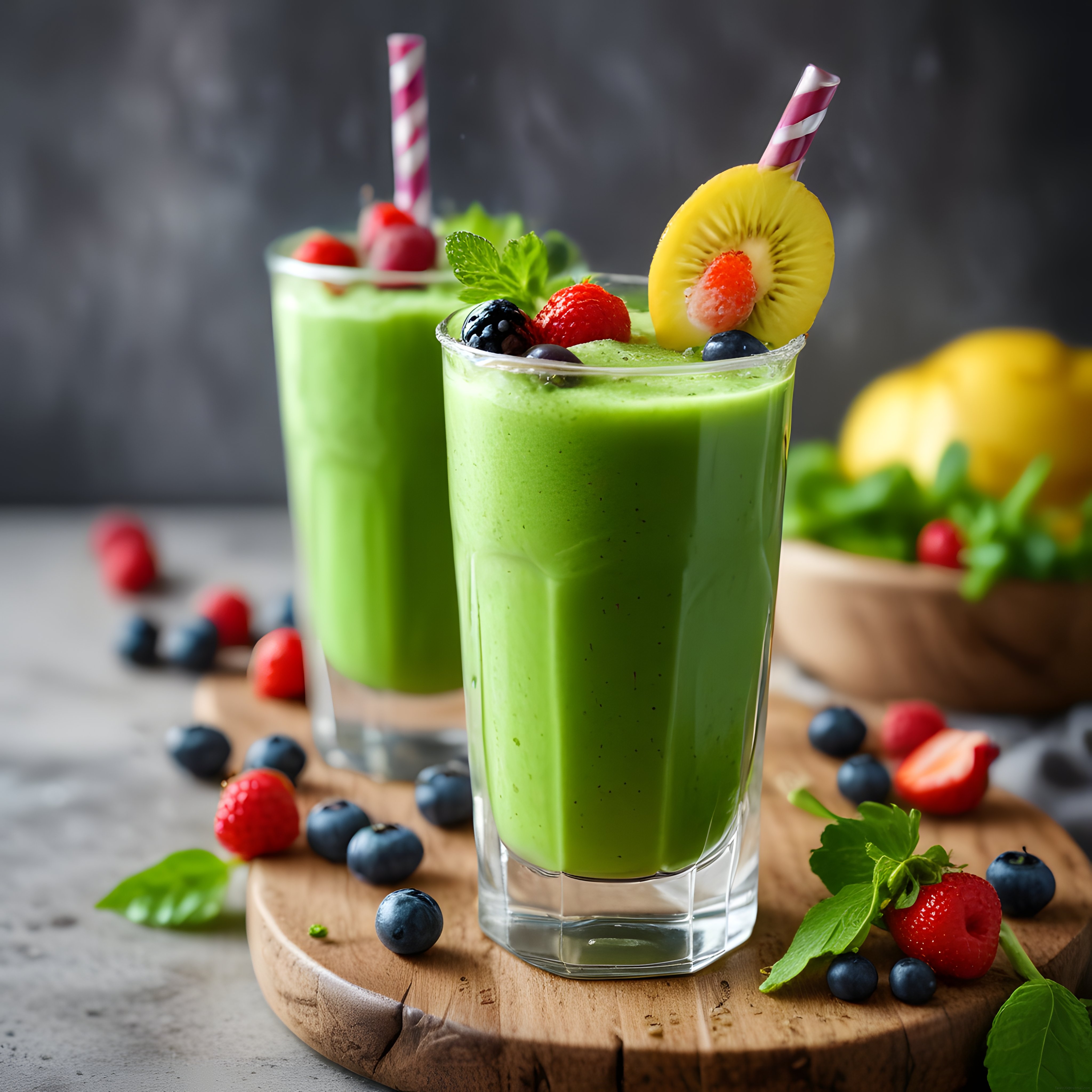 Taze Meyveli Yeşil Smoothie Tarifi: Sağlıklı ve Enerji Veren Detoks İçeceği