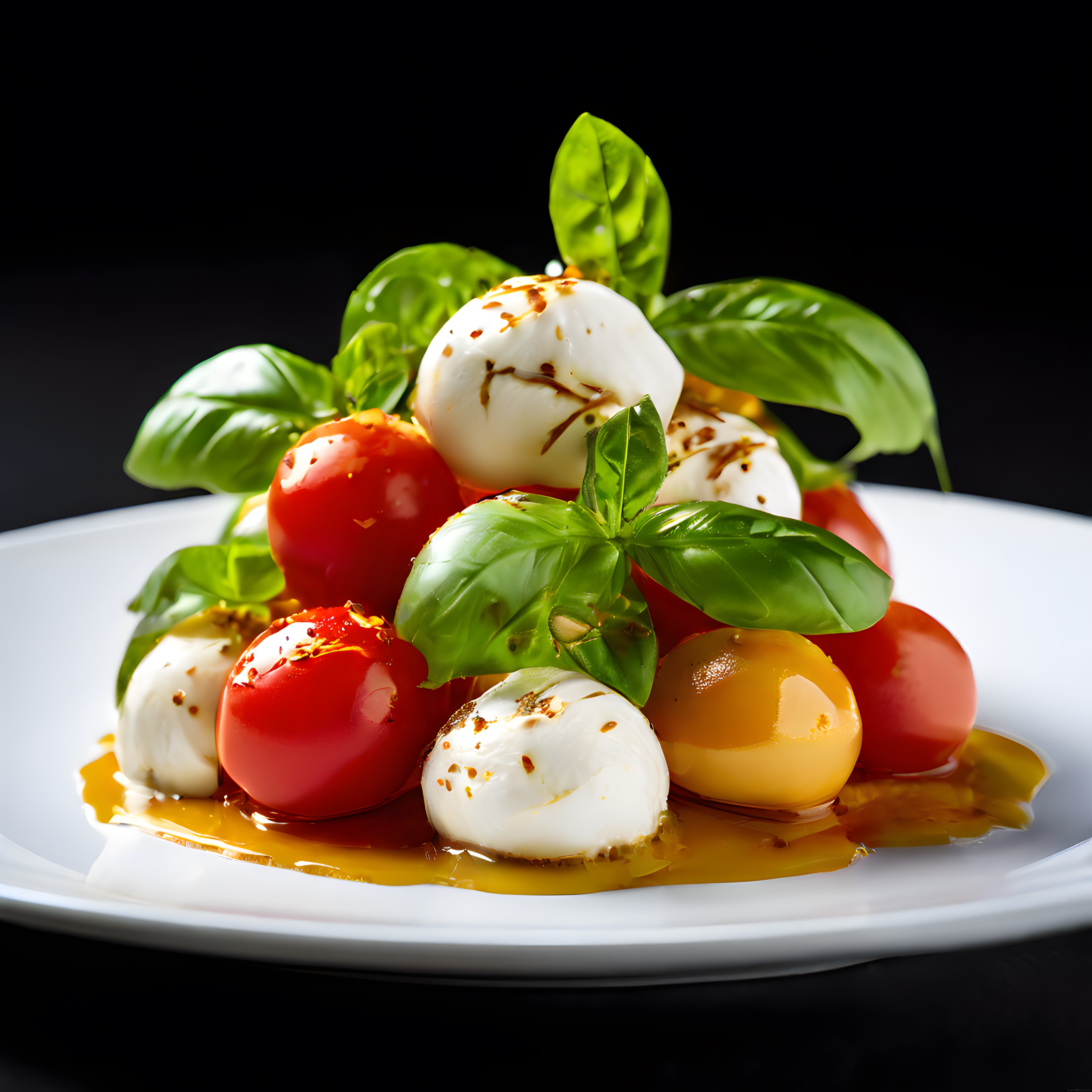 Taze Mozzarella ve Domatesle Hazırlanan Klasik İtalyan Caprese Salatası Tarifi