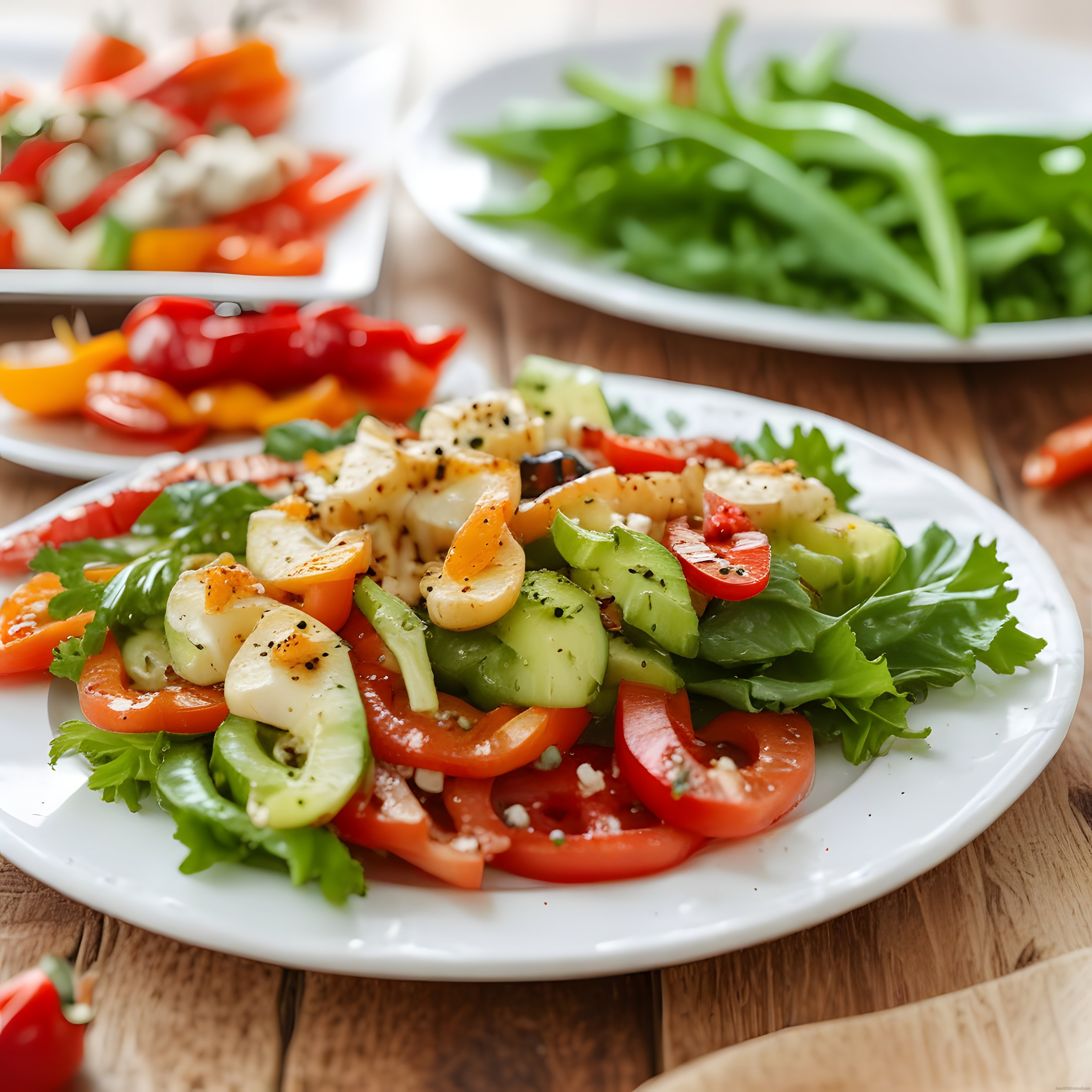 Taze Mozzarella ve Domatesli Akdeniz Salatası ile Sağlıklı Tarifler