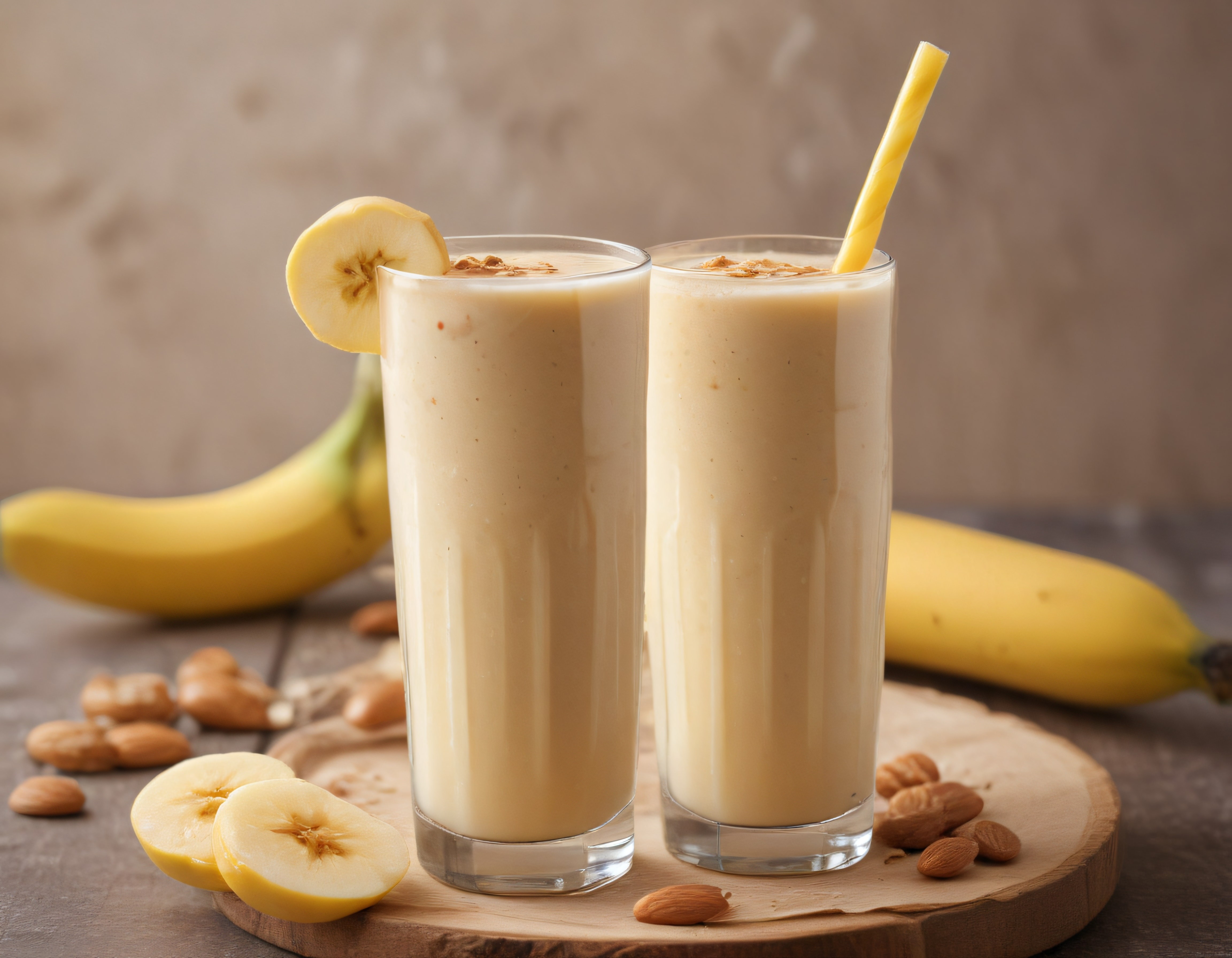 Taze Muzlu ve Bademli Smoothie Tarifi: Sağlıklı Kahvaltı İçeceği