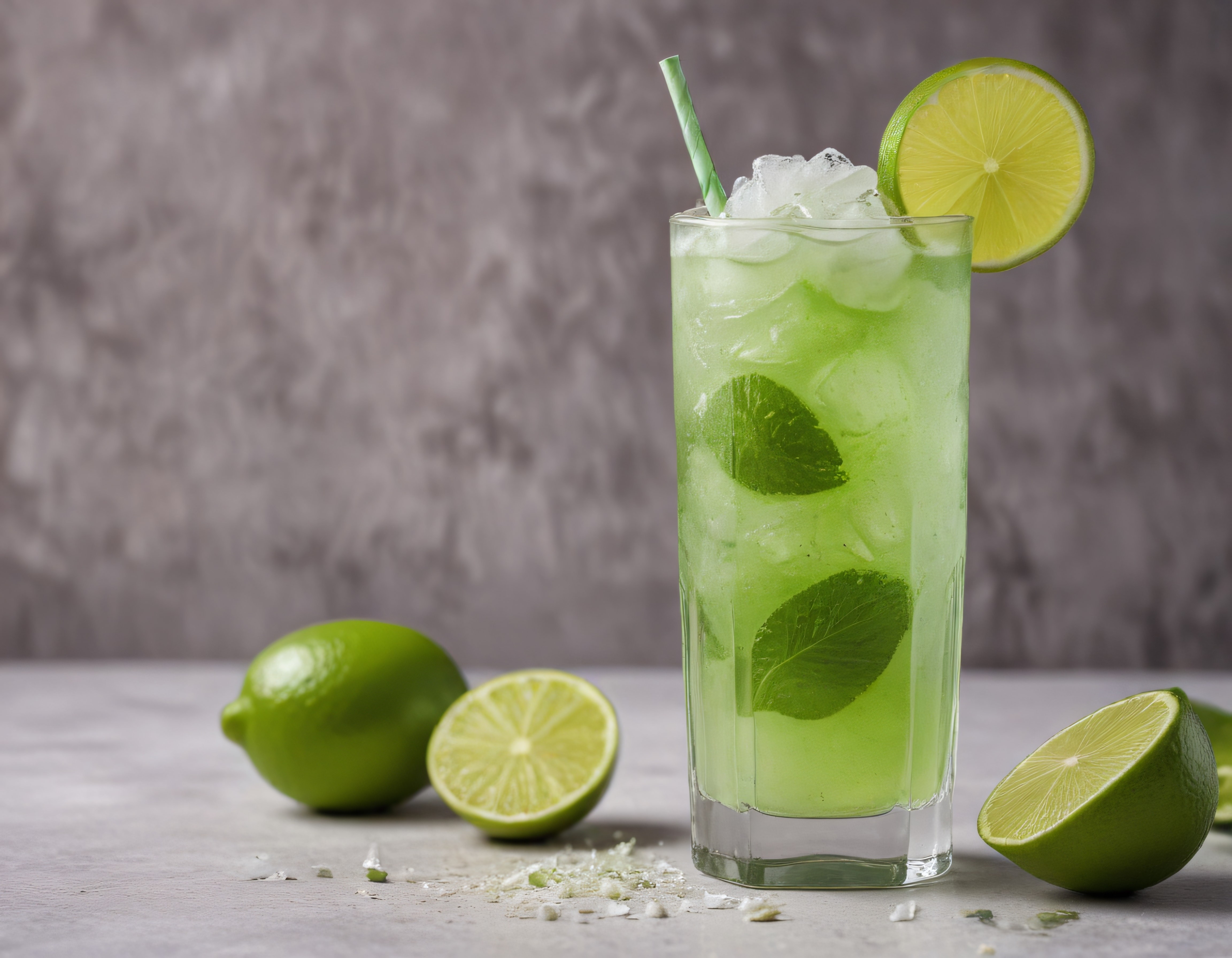 Taze Nane ve Limon Suyuyla Hazırlanan Buzlu Ferahlatıcı Yaz İçeceği