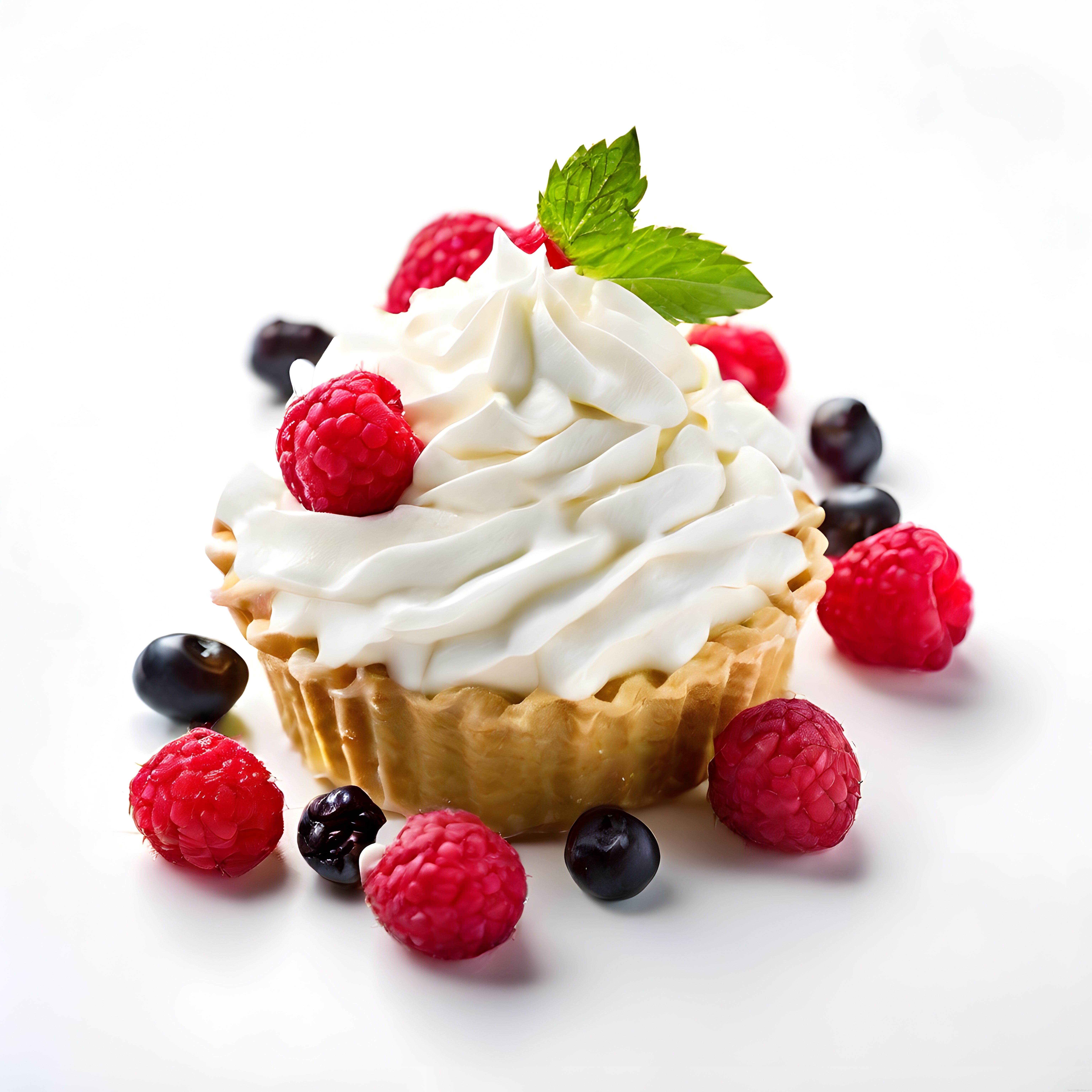 Taze Orman Meyveli ve Kremalı Çıtır Tart: Sunum ve Tatlı İlhamı