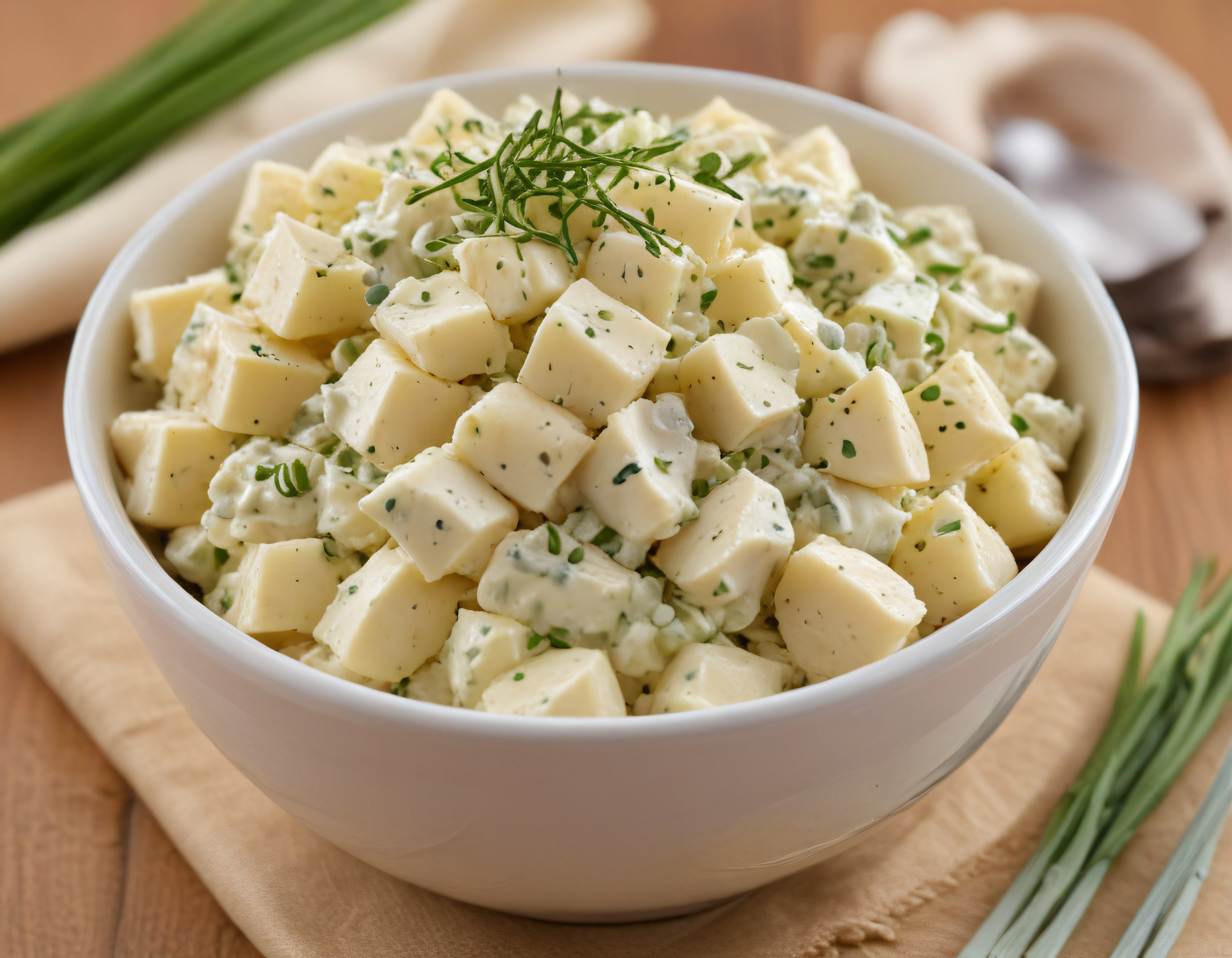 Taze otlu beyaz peynir salatası: Pratik kahvaltılık meze tarifi önerisi