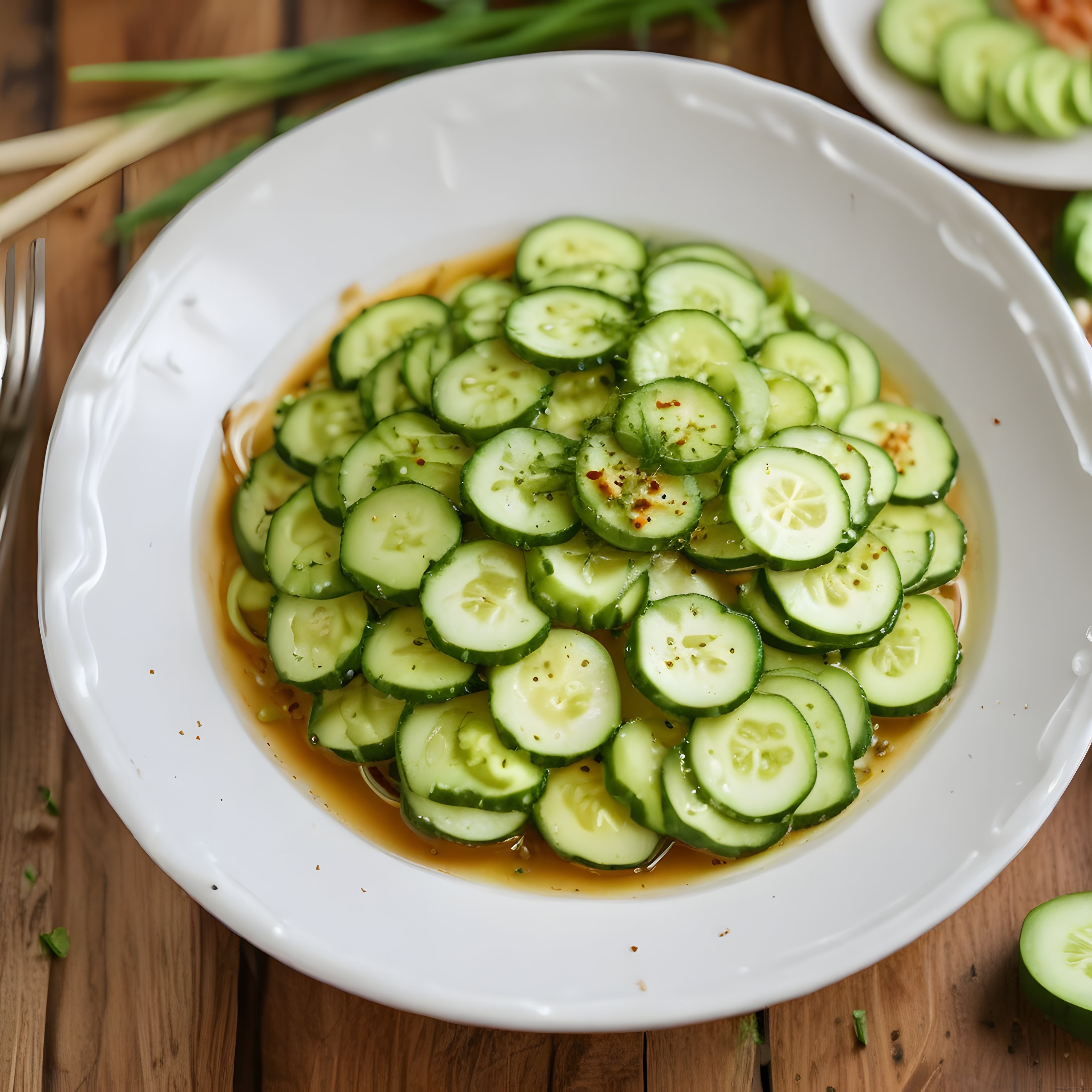 Taze Salatalık Salatası Tarifi: Baharatlı Soslu Ferahlatıcı Mevsim Mezesi