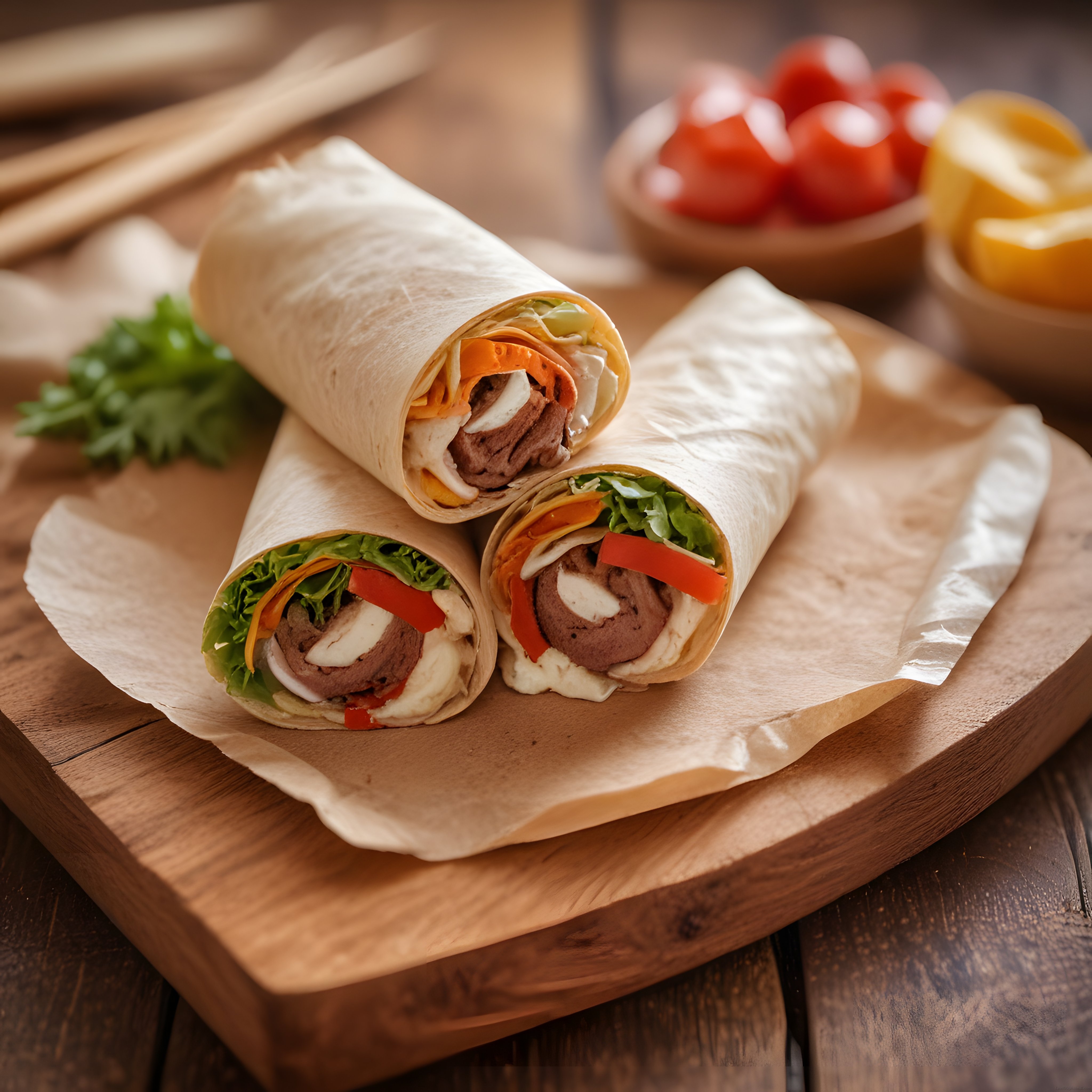 Taze Sebzeler ve Izgara Et ile Hazırlanan Ev Yapımı Wrap Tarifi