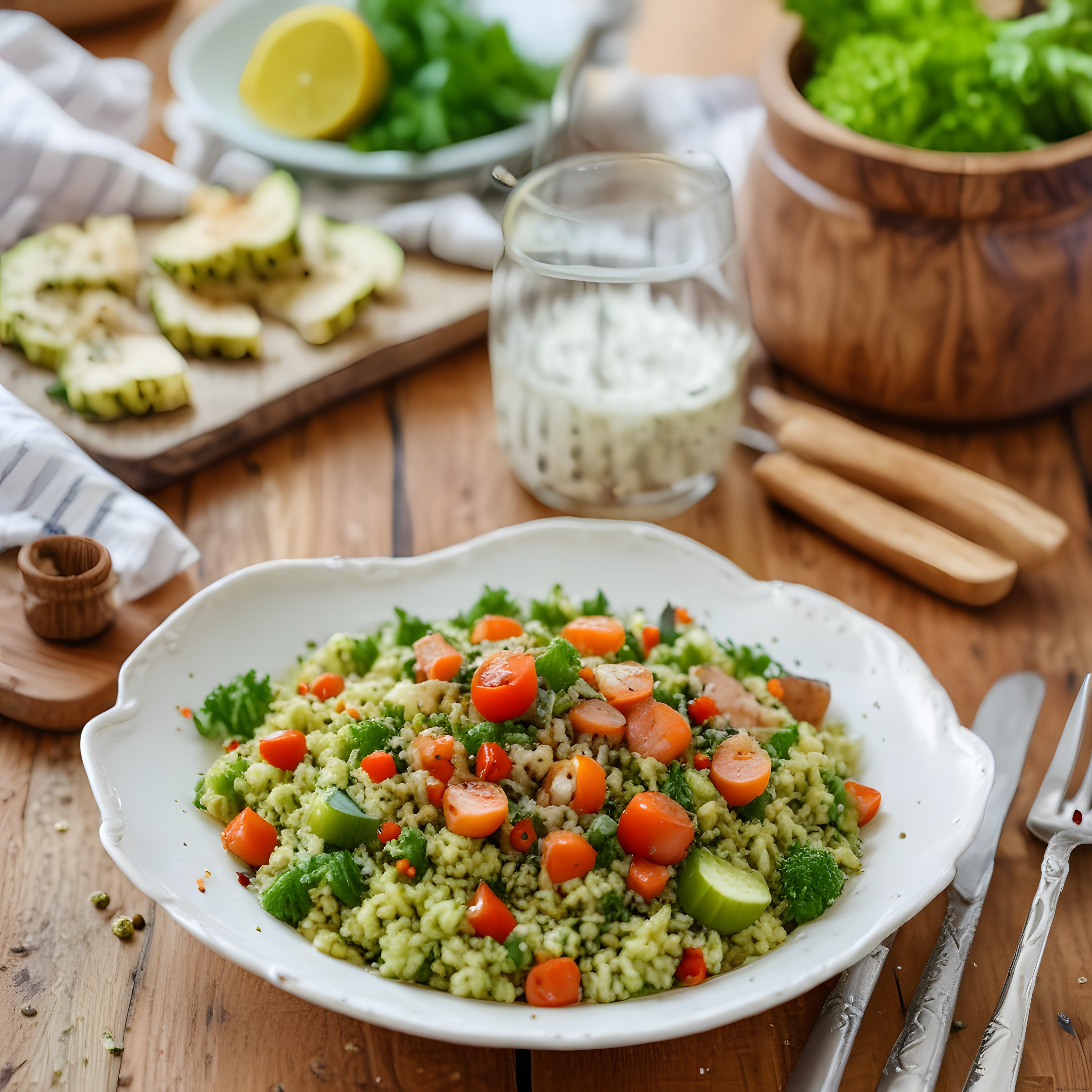 Taze Sebzelerle Hazırlanan Ev Yapımı Bulgur Salatası Tarifi ve Sunum Önerileri