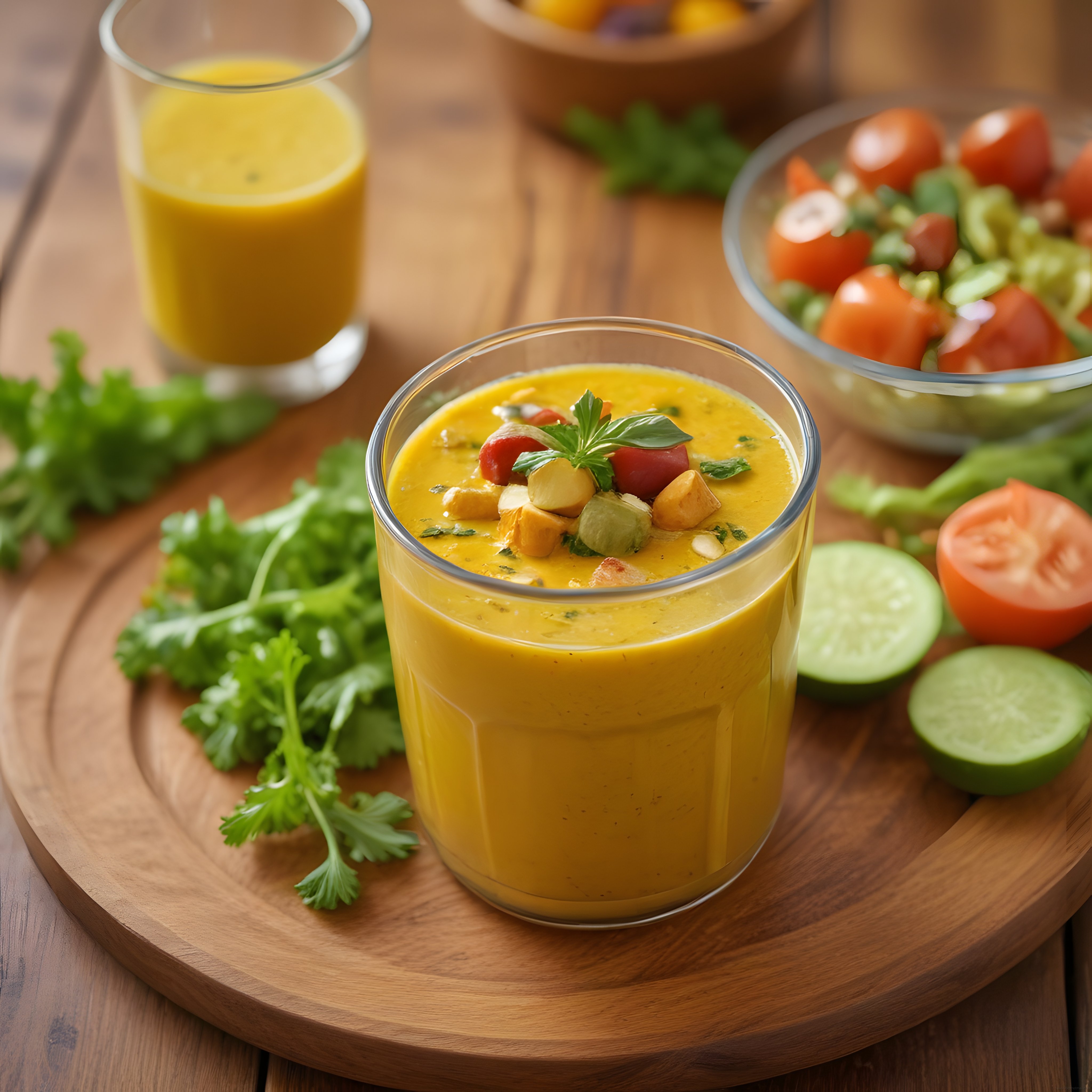 Taze Sebzelerle Hazırlanan Ev Yapımı Soğuk Gazpacho Çorbası Tarifi ve Sunum Önerileri