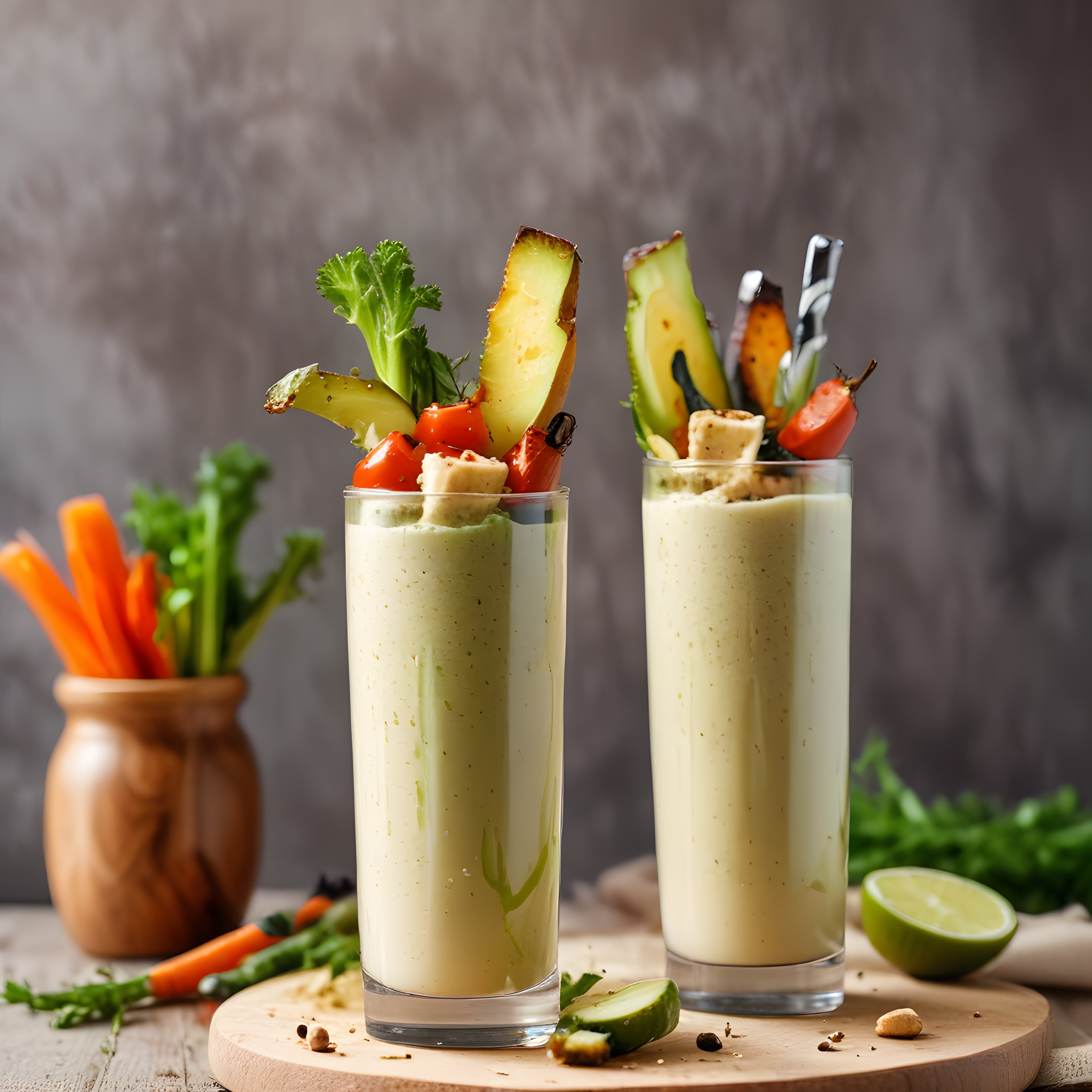 Taze Sebzelerle Süslenmiş Kremalı Smoothie: Sağlıklı ve Lezzetli Bardak Tarifi
