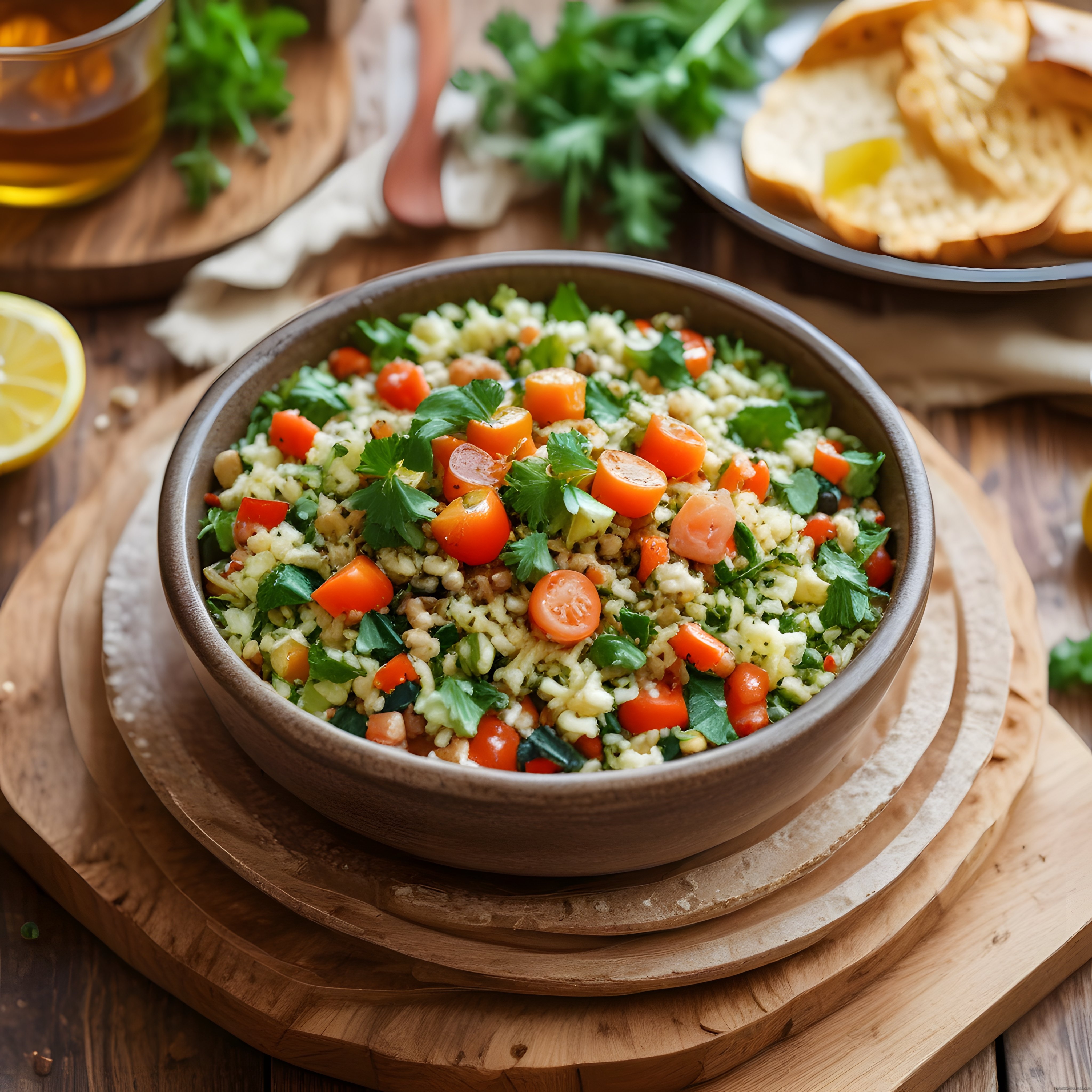 Taze Sebzeli Bulgur Salatası: Akdeniz Usulü Sağlıklı ve Besleyici Lezzet
