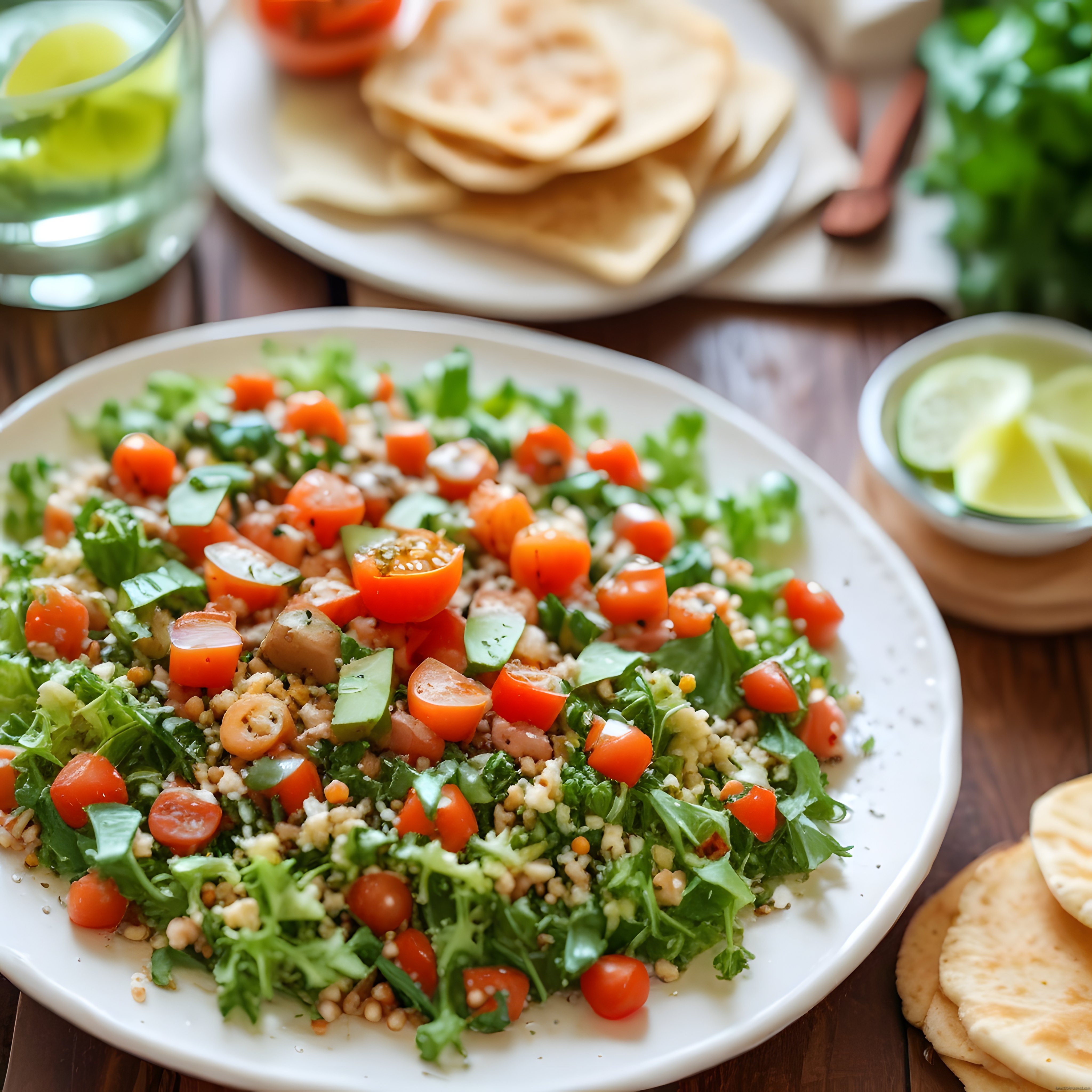Taze Sebzeli Bulgur Salatası: Ev Yapımı Sağlıklı Kısır Tarifi
