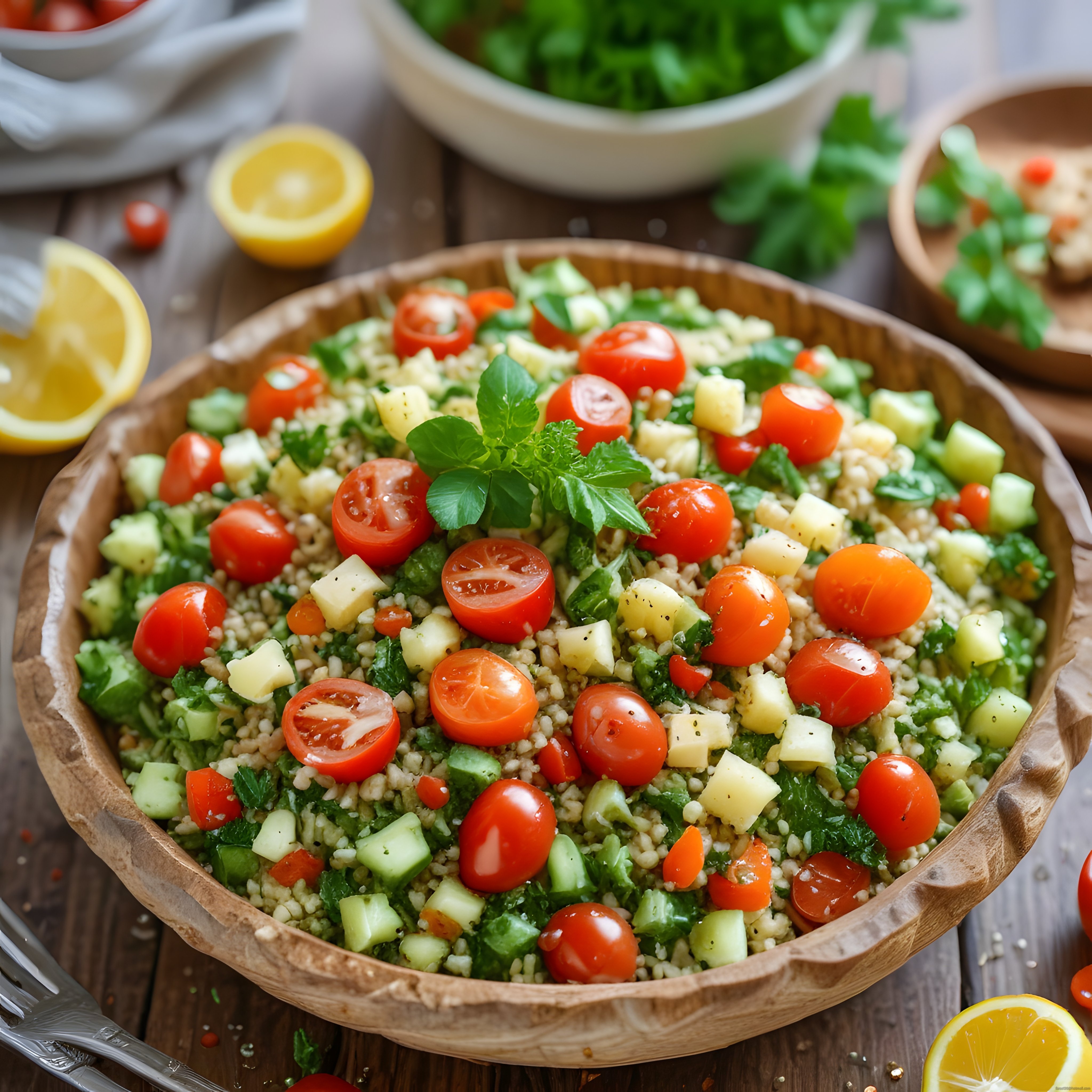 Taze Sebzeli Kuskus Salatası: Sağlıklı ve Lezzetli Akdeniz Tarifi
