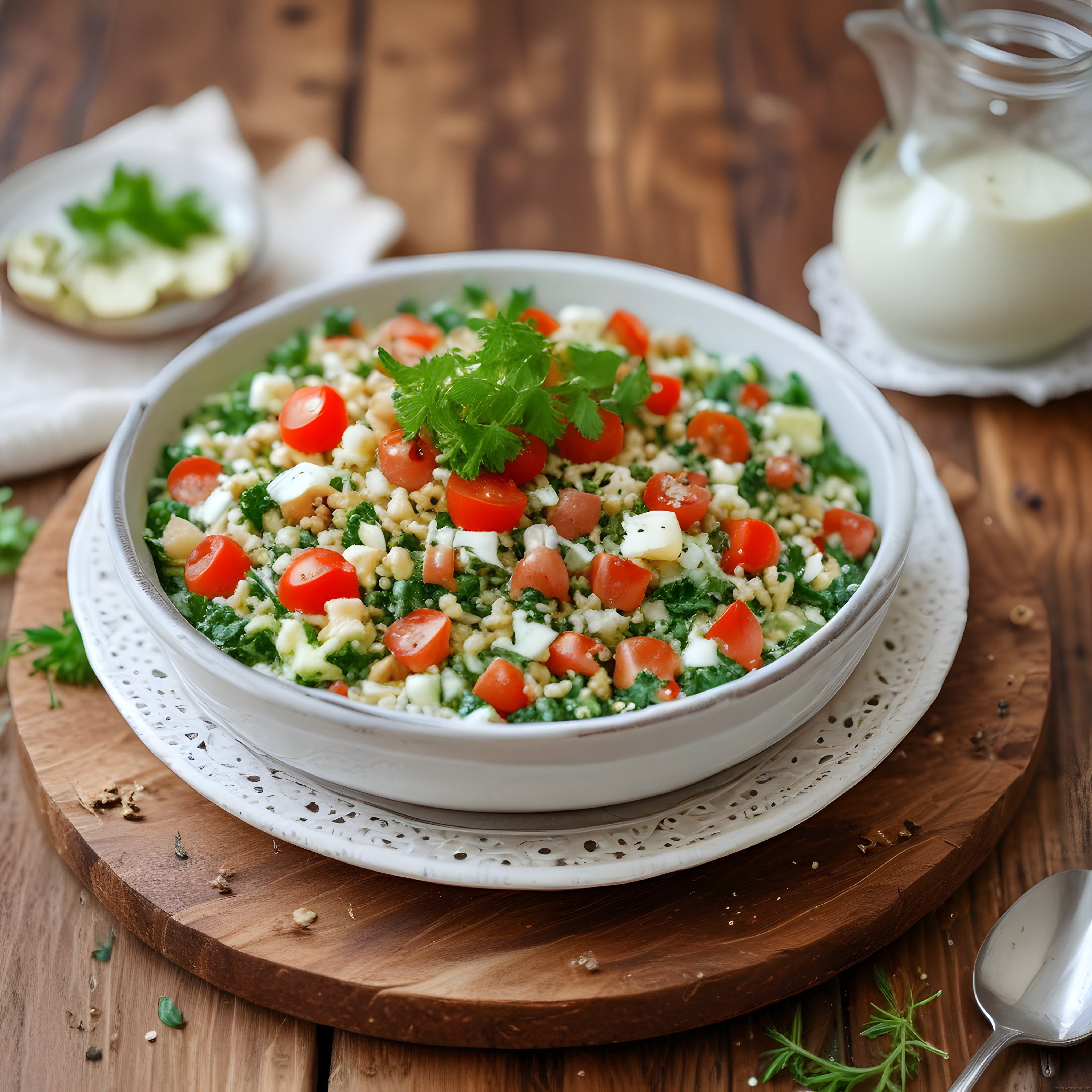 Taze Sebzeli Peynirli Bulgur Salatası: Akdeniz Esintili Sağlıklı Tarif