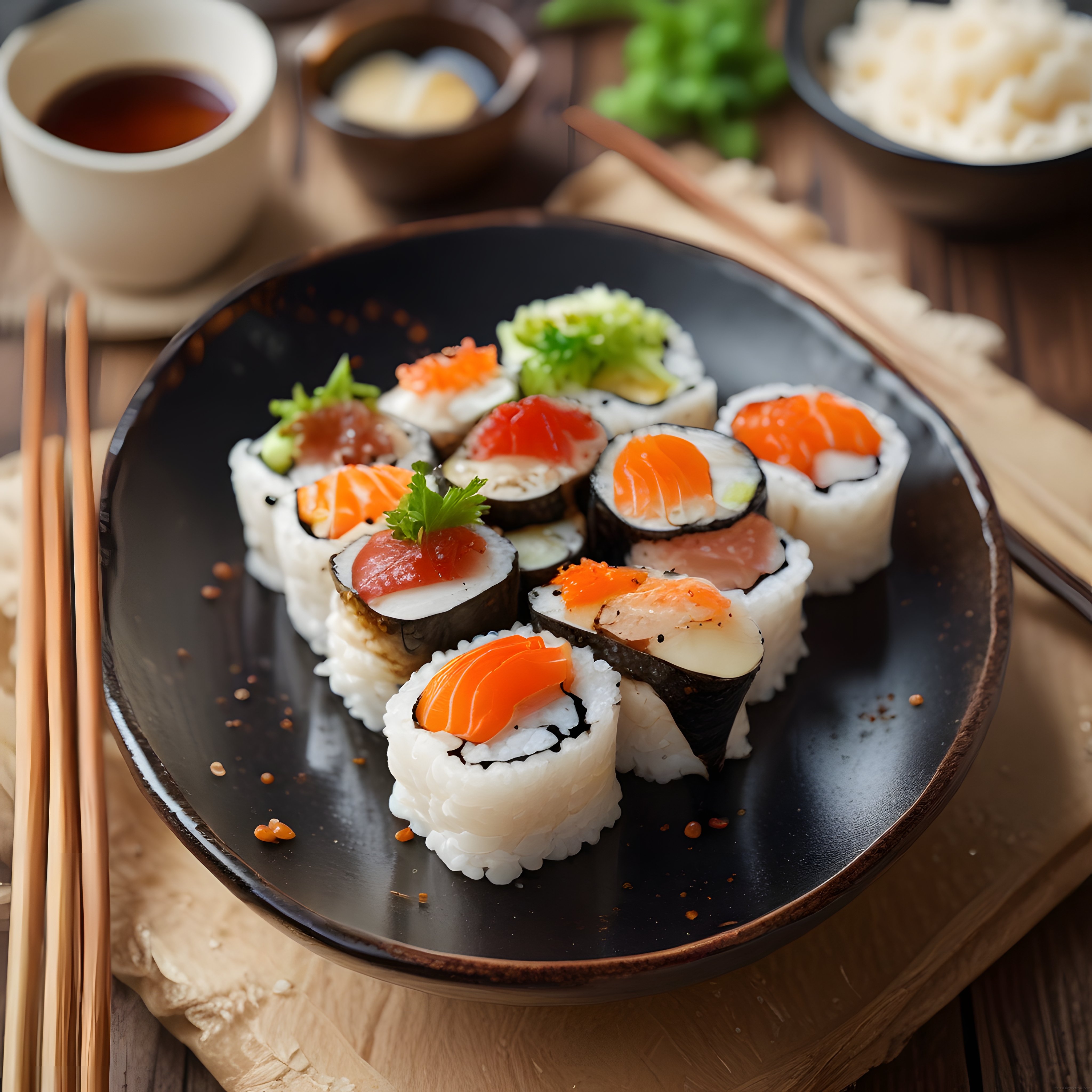 Taze Somon ve Ton Balıklı Sushi Çeşitleri: Japon Mutfağından Nefis Bir Sunum