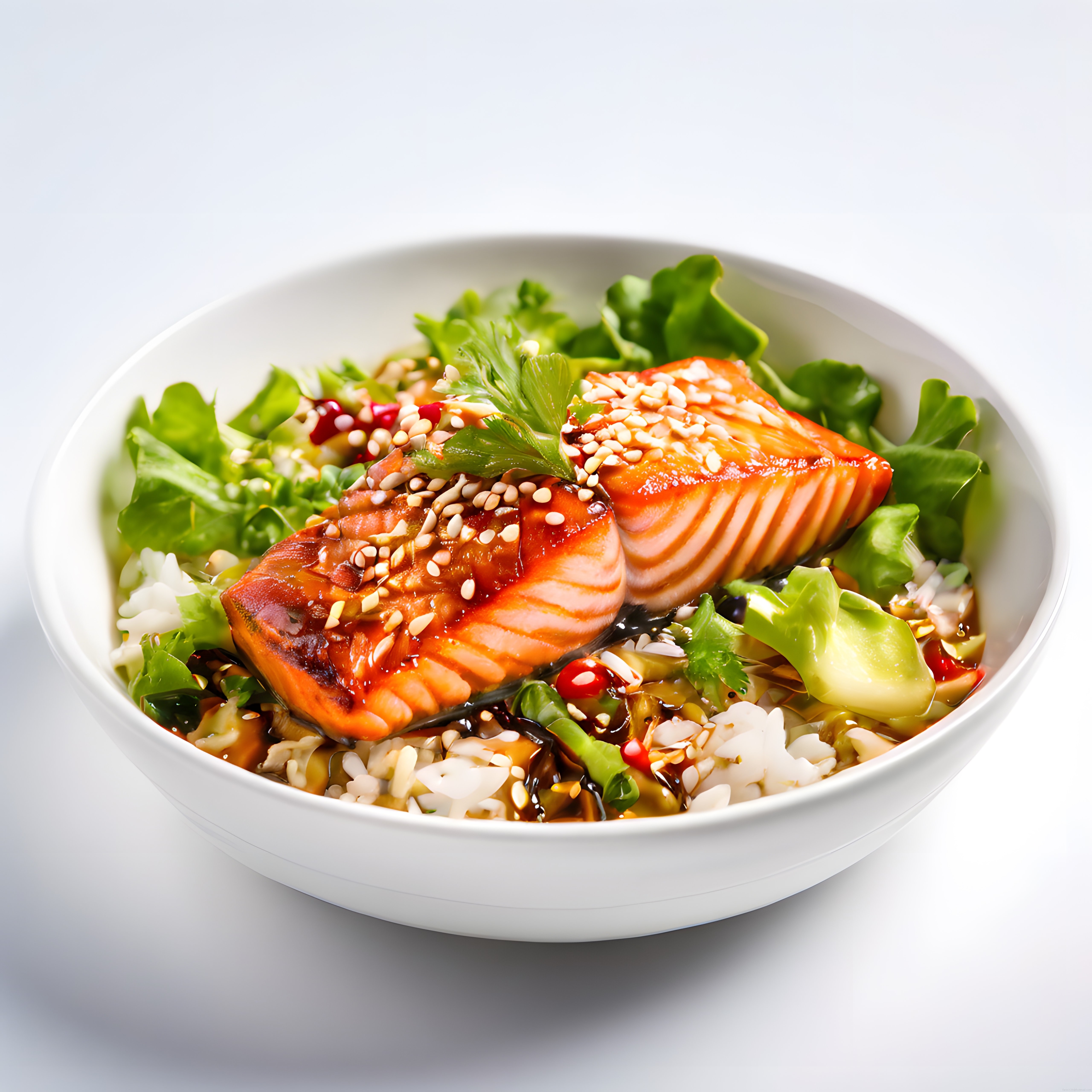 Taze Somonlu Poke Bowl Tarifi: Avokado ve Susamlı Sağlıklı Asya Kasesi