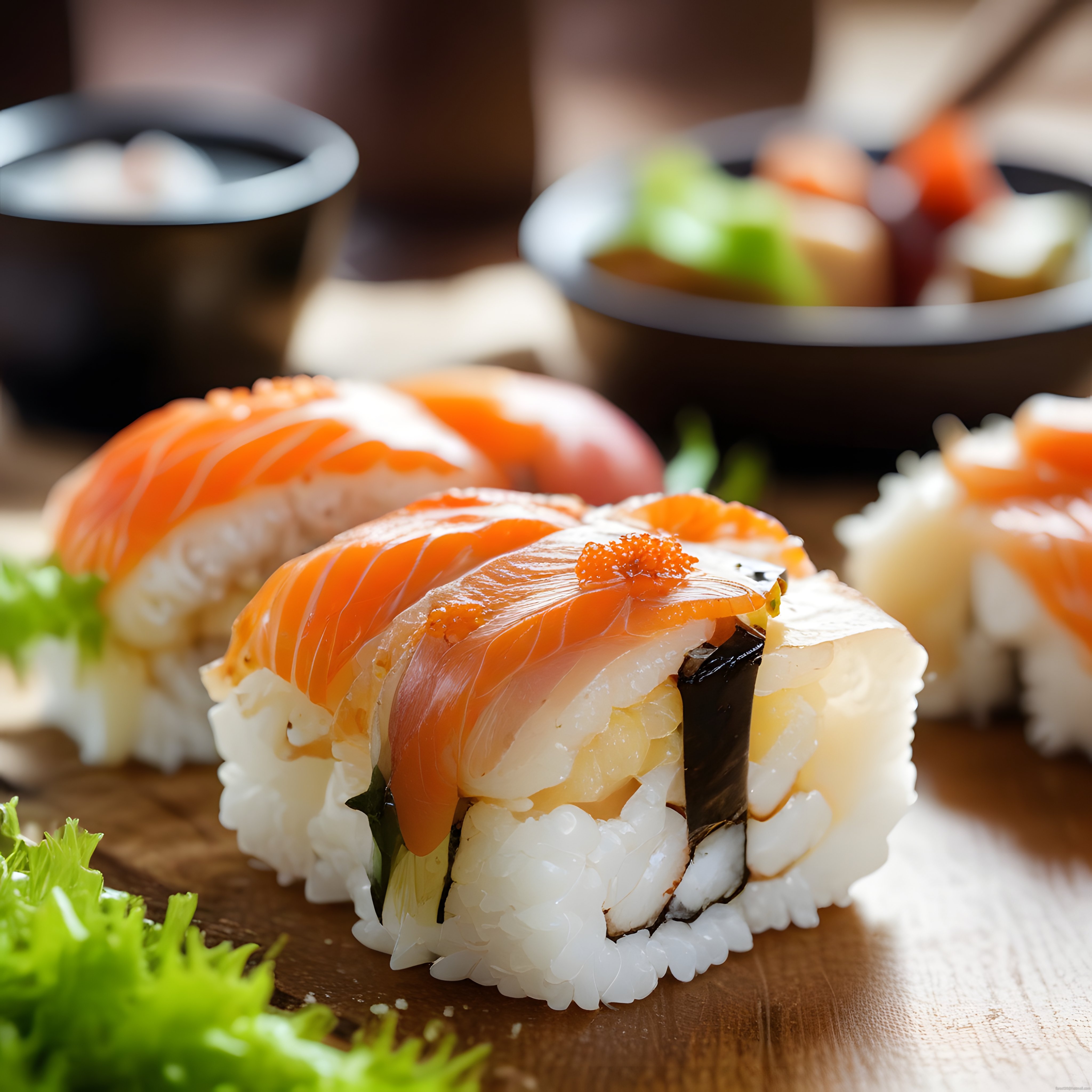 Taze Somonlu Sushi Çeşitleri ve Japon Mutfağından Eşsiz Lezzet Sunumu