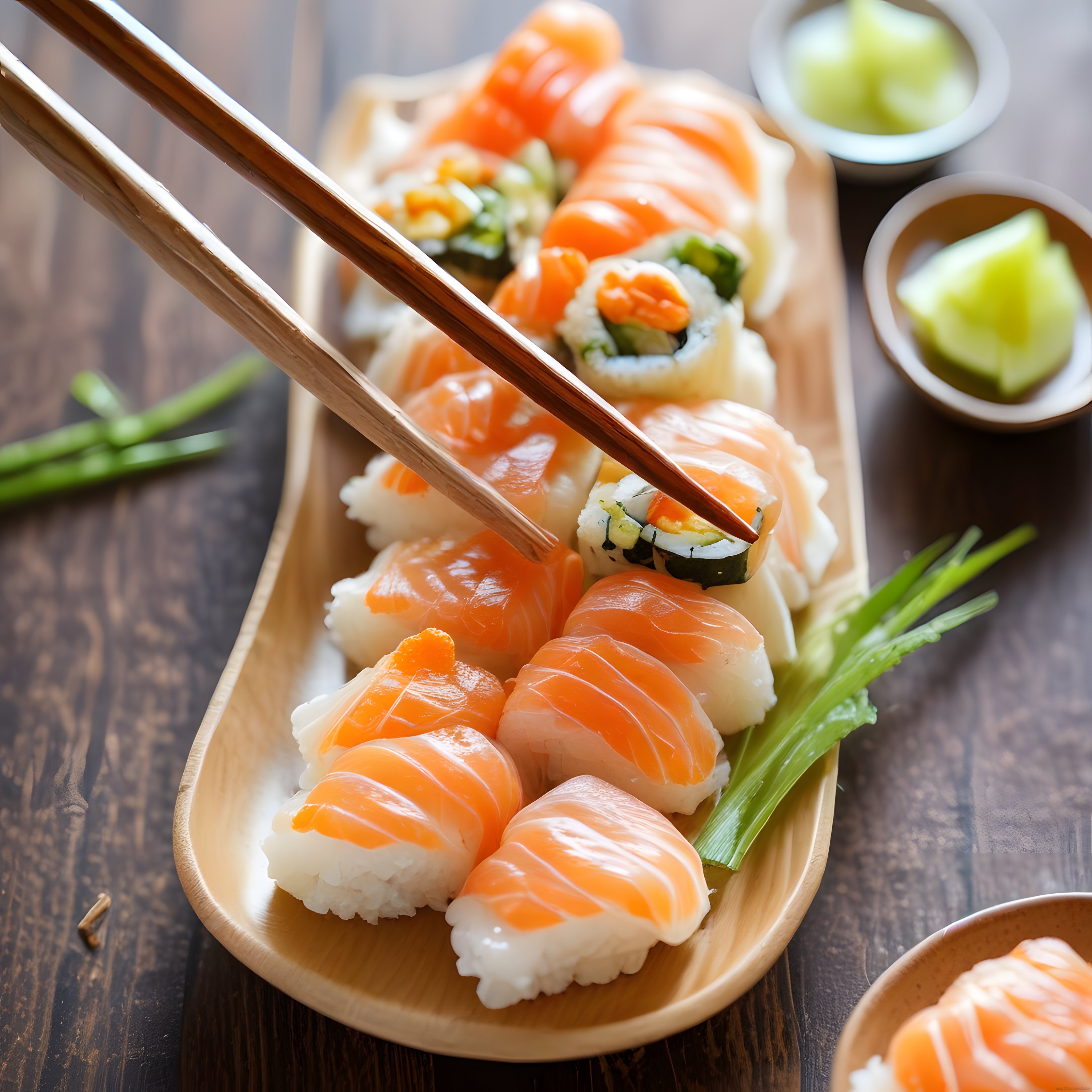 Taze Somonlu Sushi ve Maki Çeşitleri: Çin Çubuklarıyla Efsane Japon Lezzeti