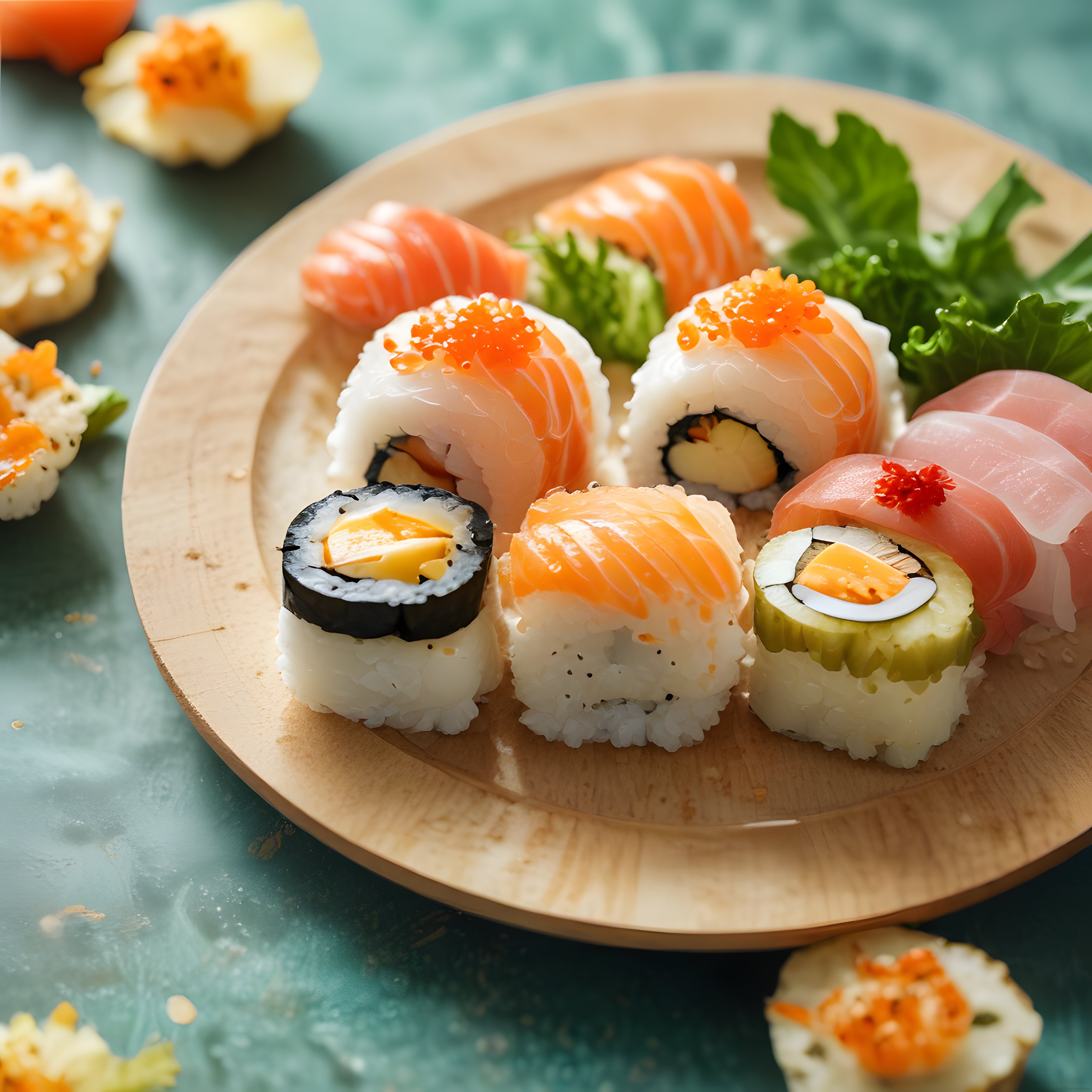 Taze Somonlu ve Havyarlı Sushi Çeşitleriyle Japon Mutfağından Eşsiz Bir Sunum