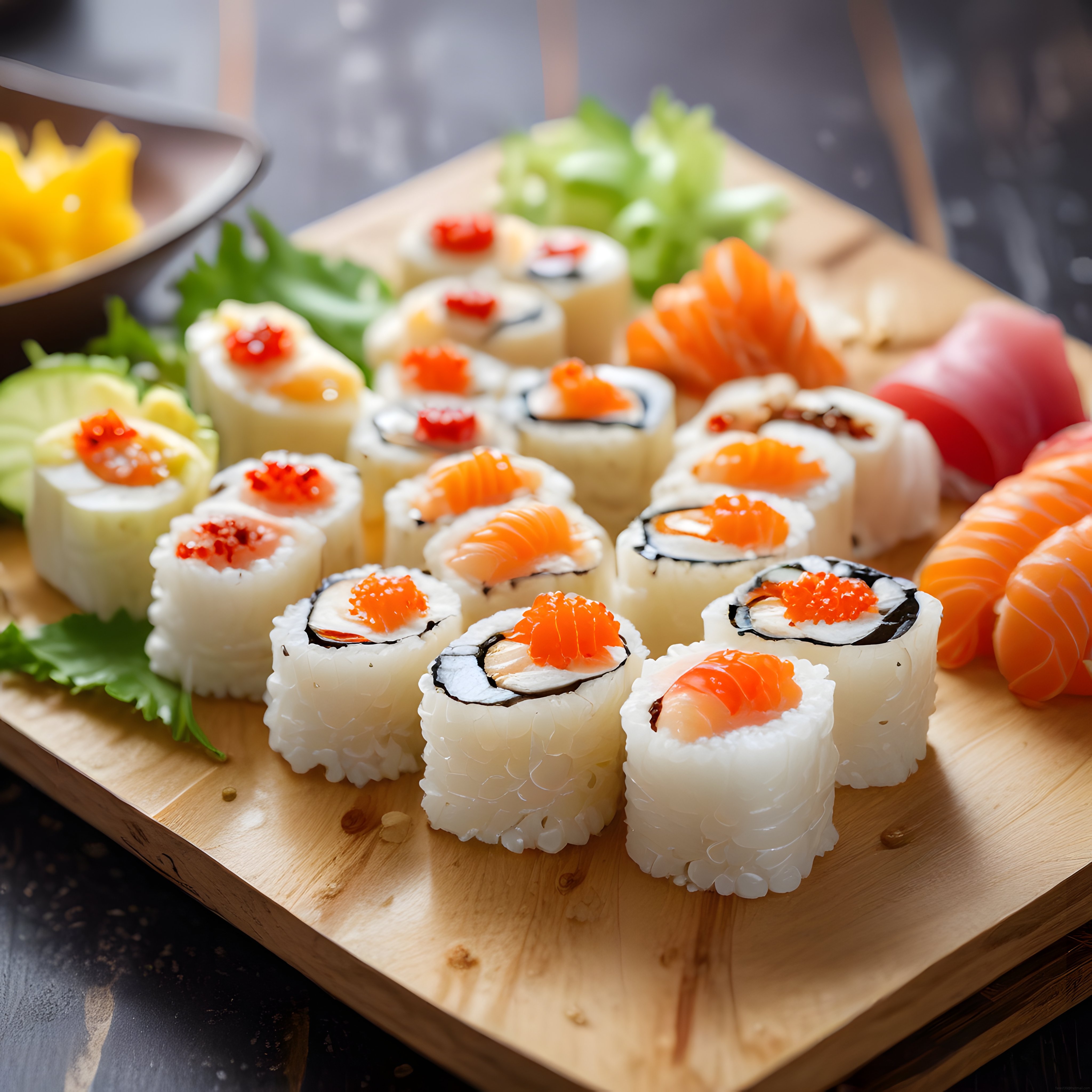 Taze Somonlu ve Havyarlı Sushi Maki Çeşitleriyle Lezzet Şöleni