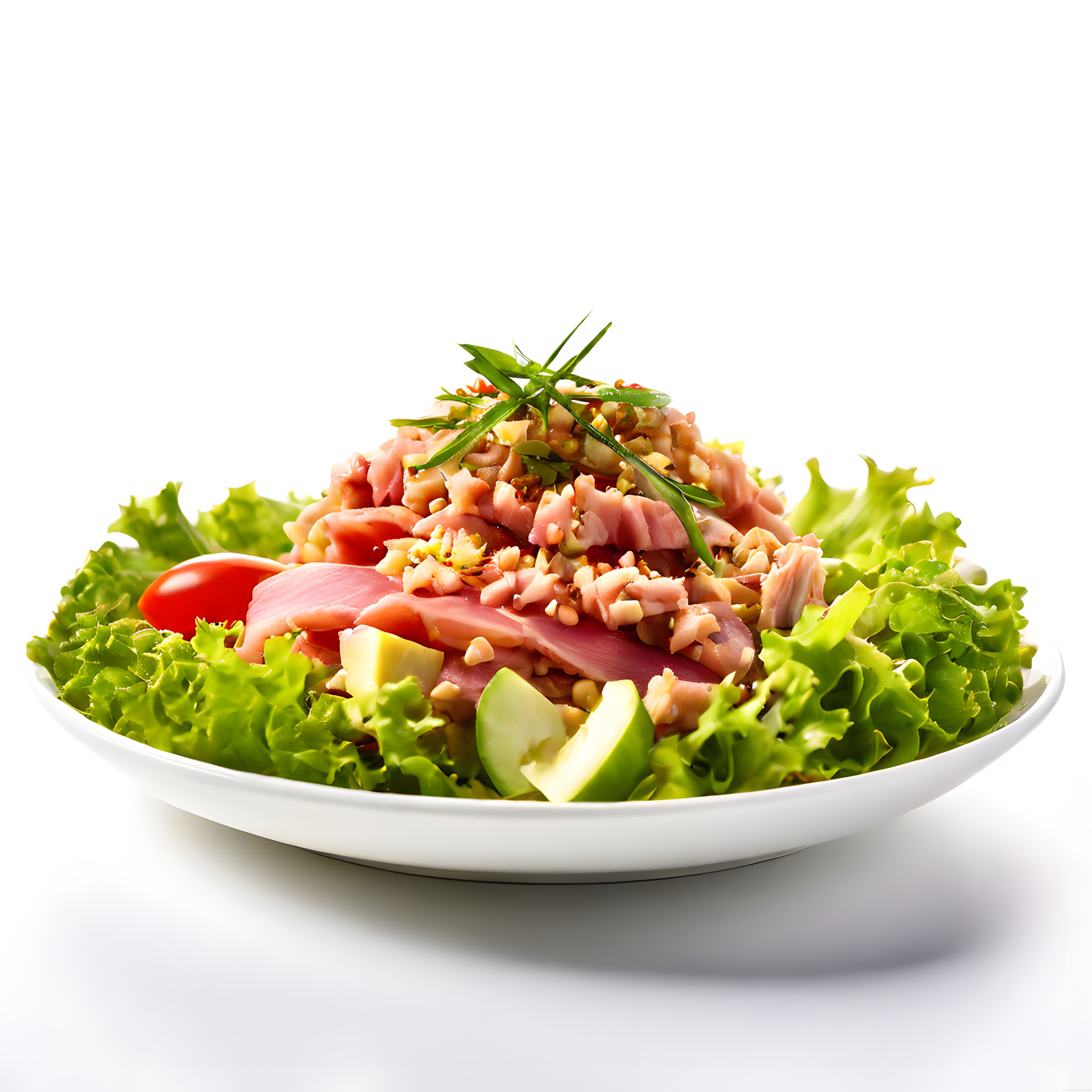Taze Ton Balıklı Salata: Avokado ve Yeşilliklerle Besleyici Öğün