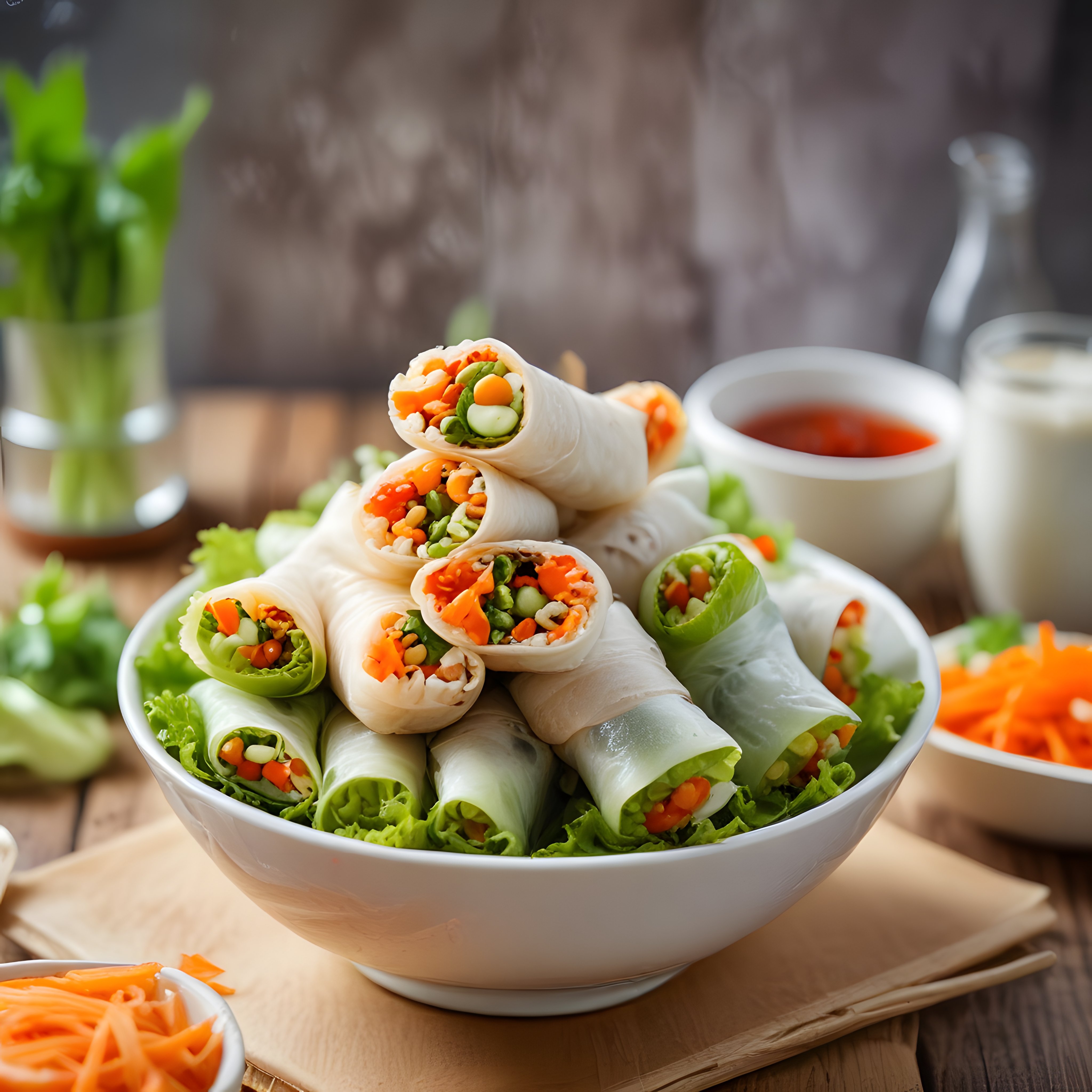 Taze Vietnam Bahar Ruloları: Sebzeli ve Sağlıklı Glutensiz Atıştırmalık Tarifi