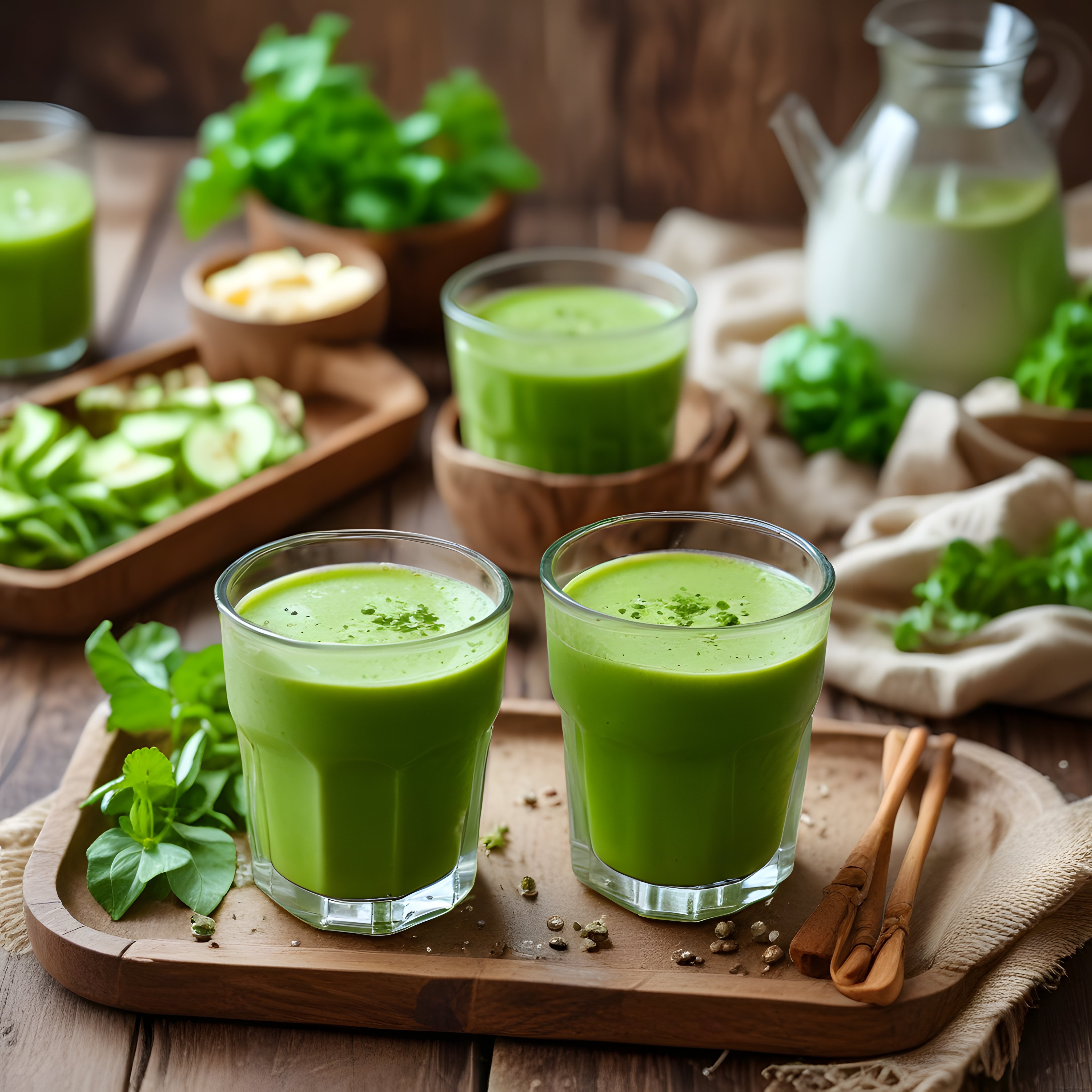 Taze Yeşil Detoks Smoothie: Ispanaklı Salatalıklı Sağlıklı İçecek Tarifi