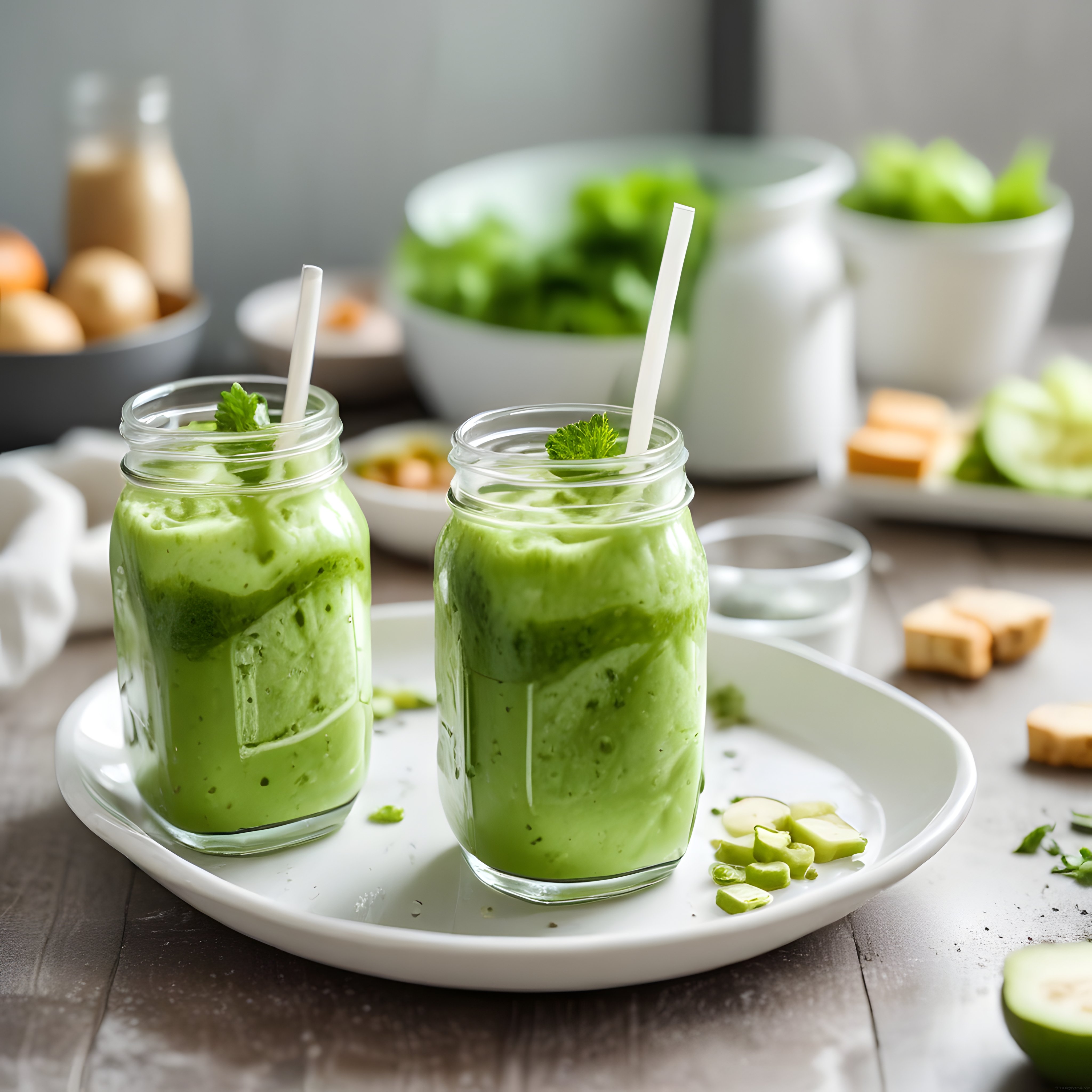 Taze Yeşil Detoks Smoothie: Salatalık ve Avokadolu Enerji İçeceği