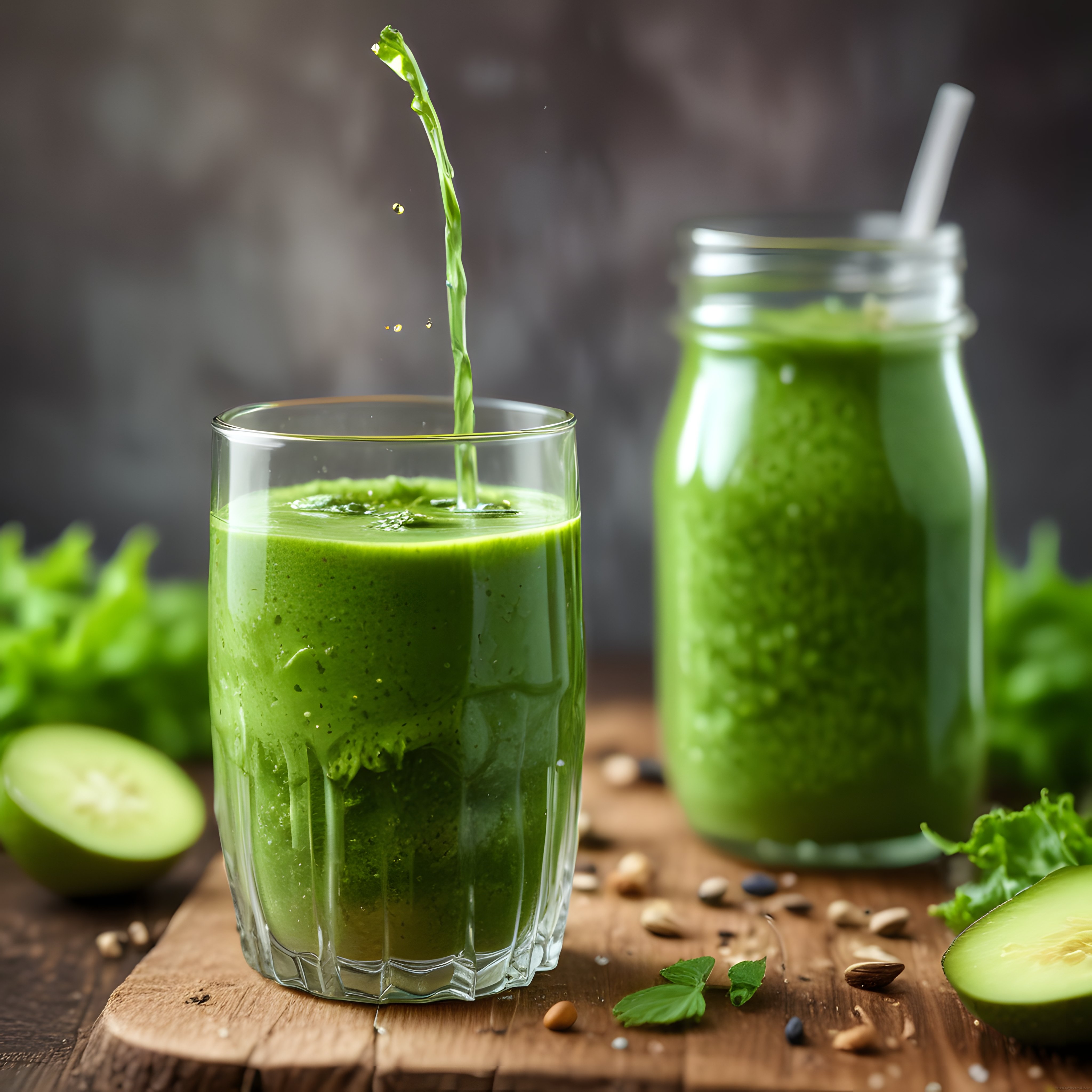 Taze Yeşil Detoks Smoothie: Salatalık ve Ispanaklı Sağlıklı İçecek Tarifi